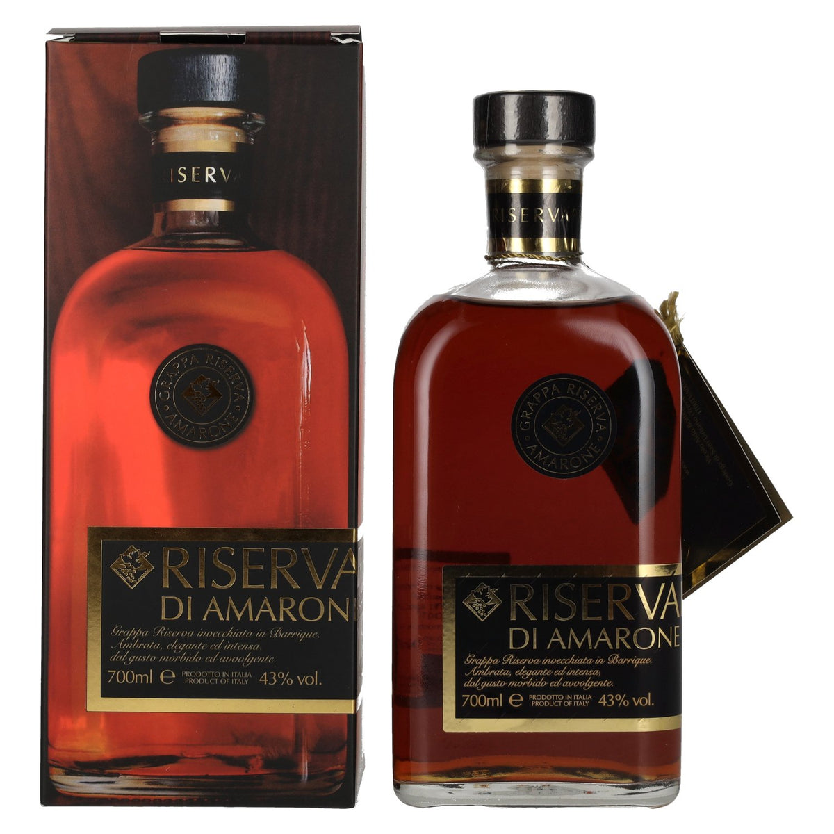 Bottega Grappa Riserva Privata di Amarone Barricata 43% vol. 0.7 l in a gift box