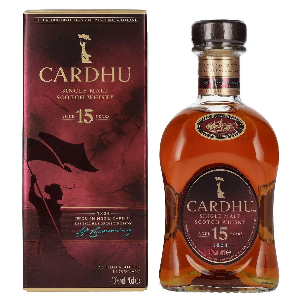Cardhu 15 Years Old Single Malt Scotch Whisky 40% Vol. 0.7L in Gift Box