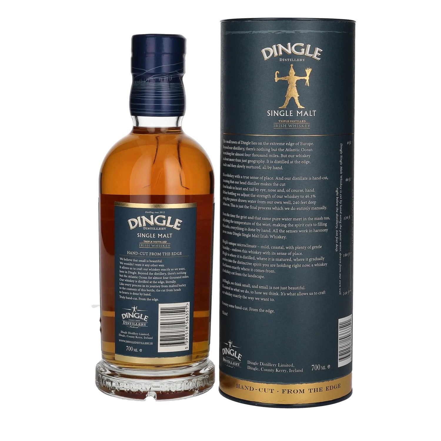 Dingle Single Malt Irish Whiskey Triple Distilled 46.3% Vol. 0.7l in gift box