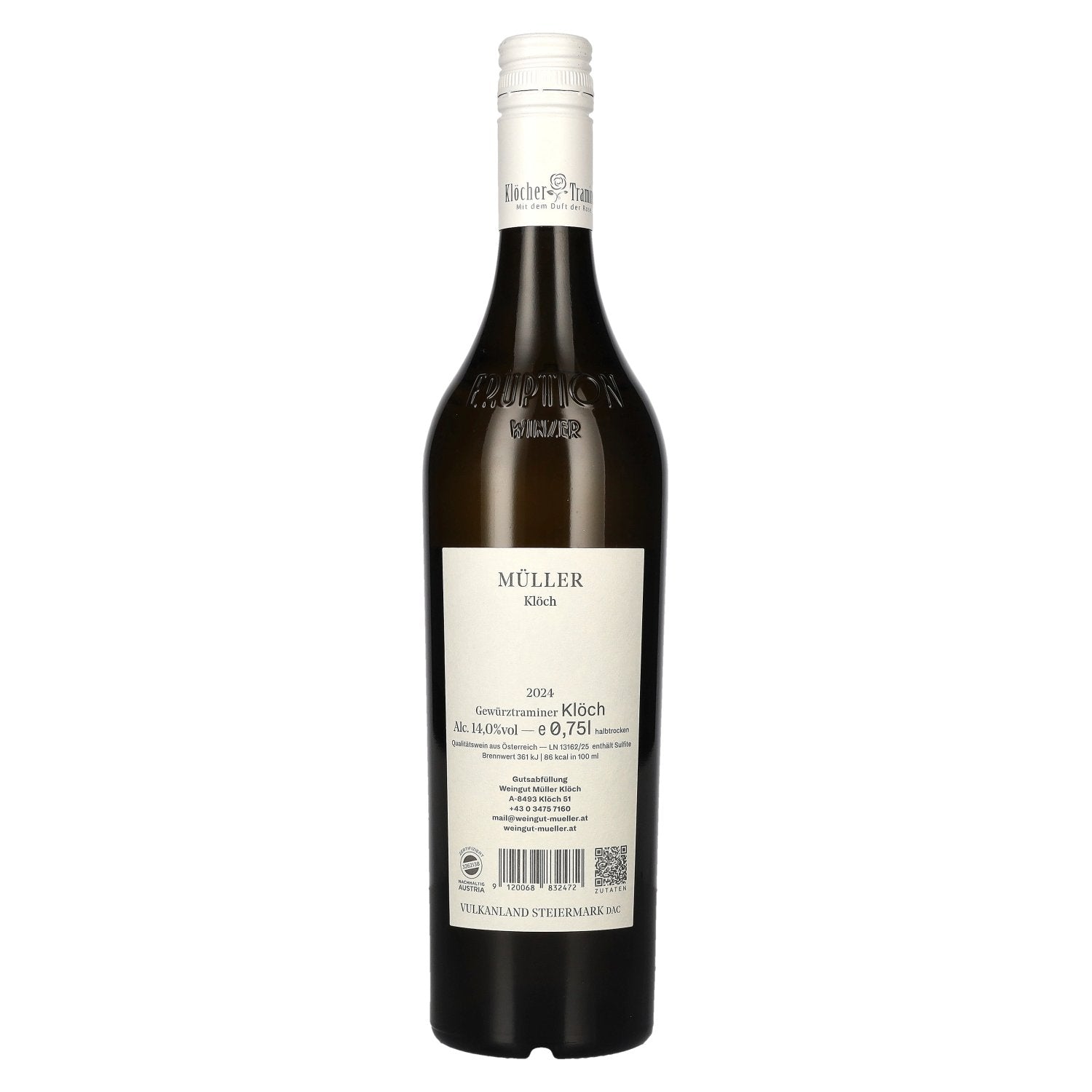 Müller Klöch Gewürztraminer Klöch Vulkanland Steiermark DAC 2024 14% Vol. 0,75l