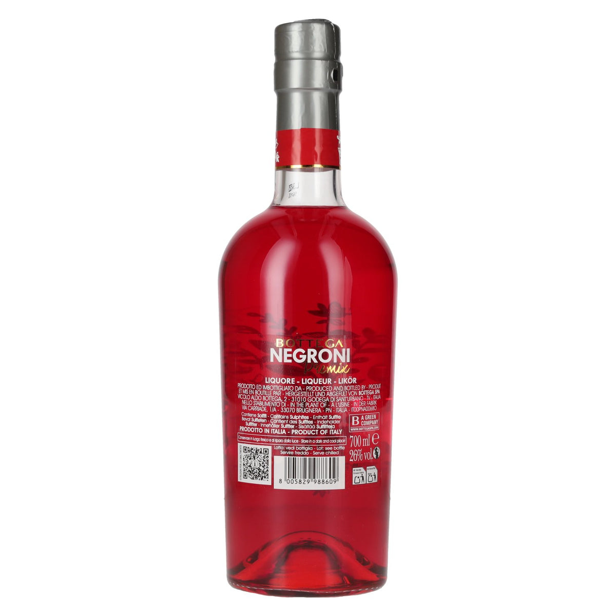 Bottega NEGRONI Premix 26% ABV 0.7l