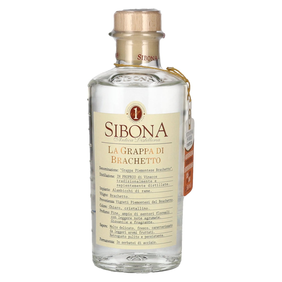 Sibona Grappa di BRACHETTO 40% Vol. 0.5l