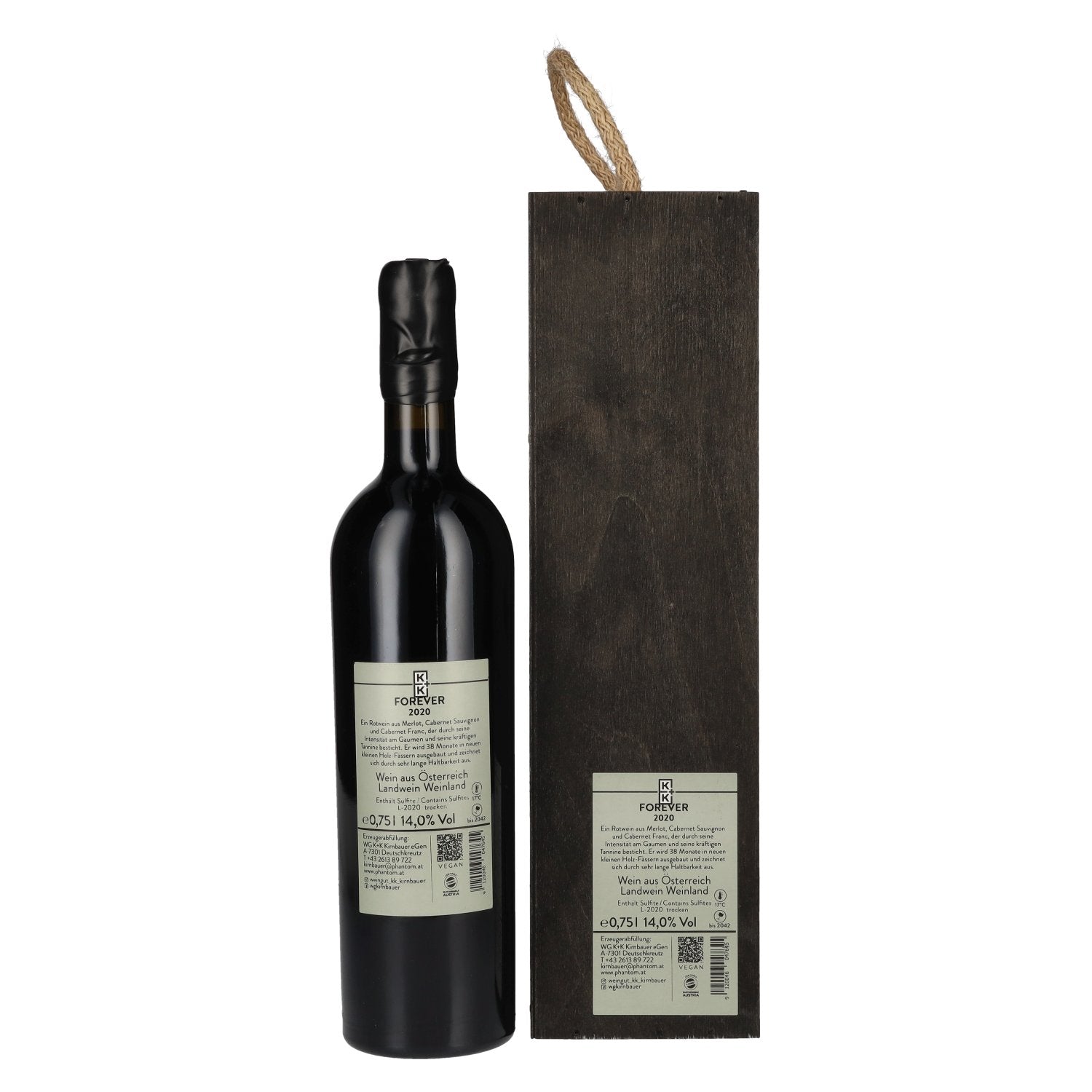 K+K Kirnbauer FOREVER 2020 14% Vol. 0,75l in Holzkiste