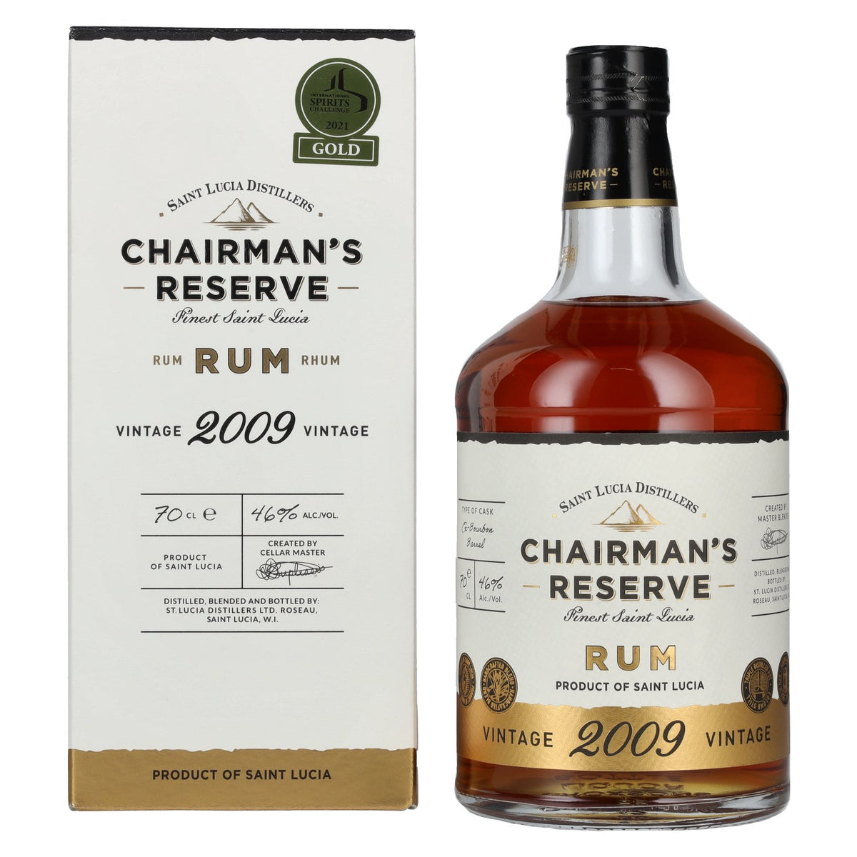 Chairman's Reserve Rum VINTAGE 2009 46% Vol. 0.7l in Gift Box