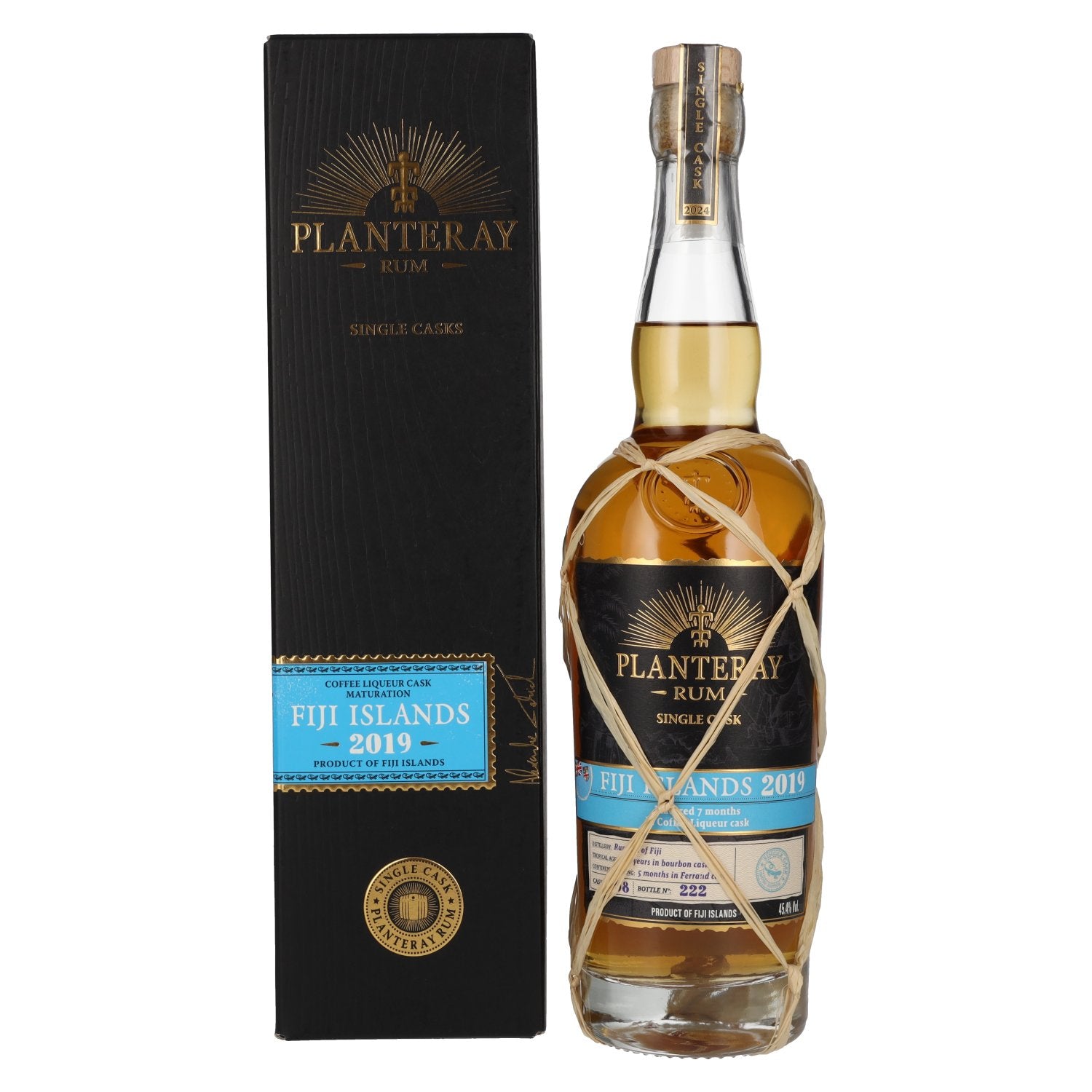 Plantation Rum FIJI 2019 Coffee Liqueur Cask Finish 45.4% Vol. 0.7l in gift box