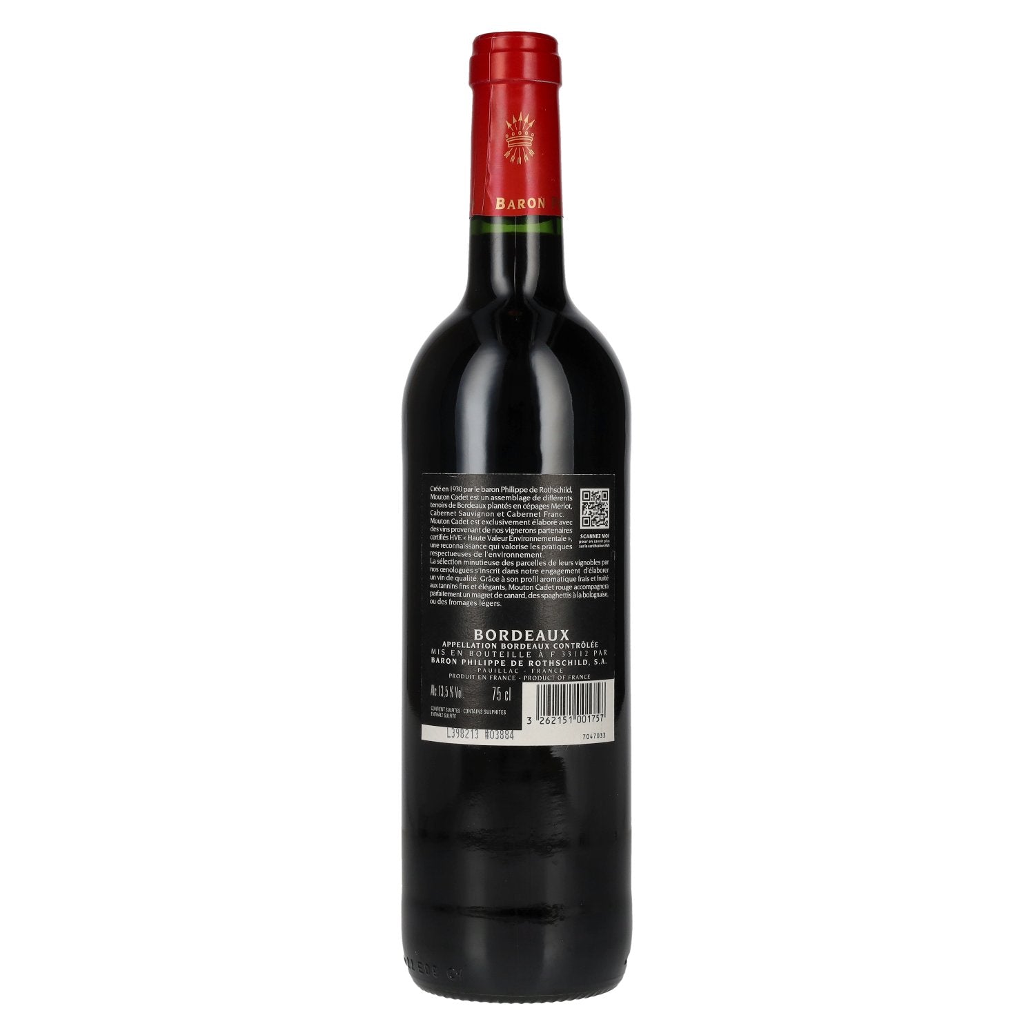 Baron Philippe de Rothschild MOUTON CADET Bordeaux Rouge 2023 13.5% Vol. 0.75l