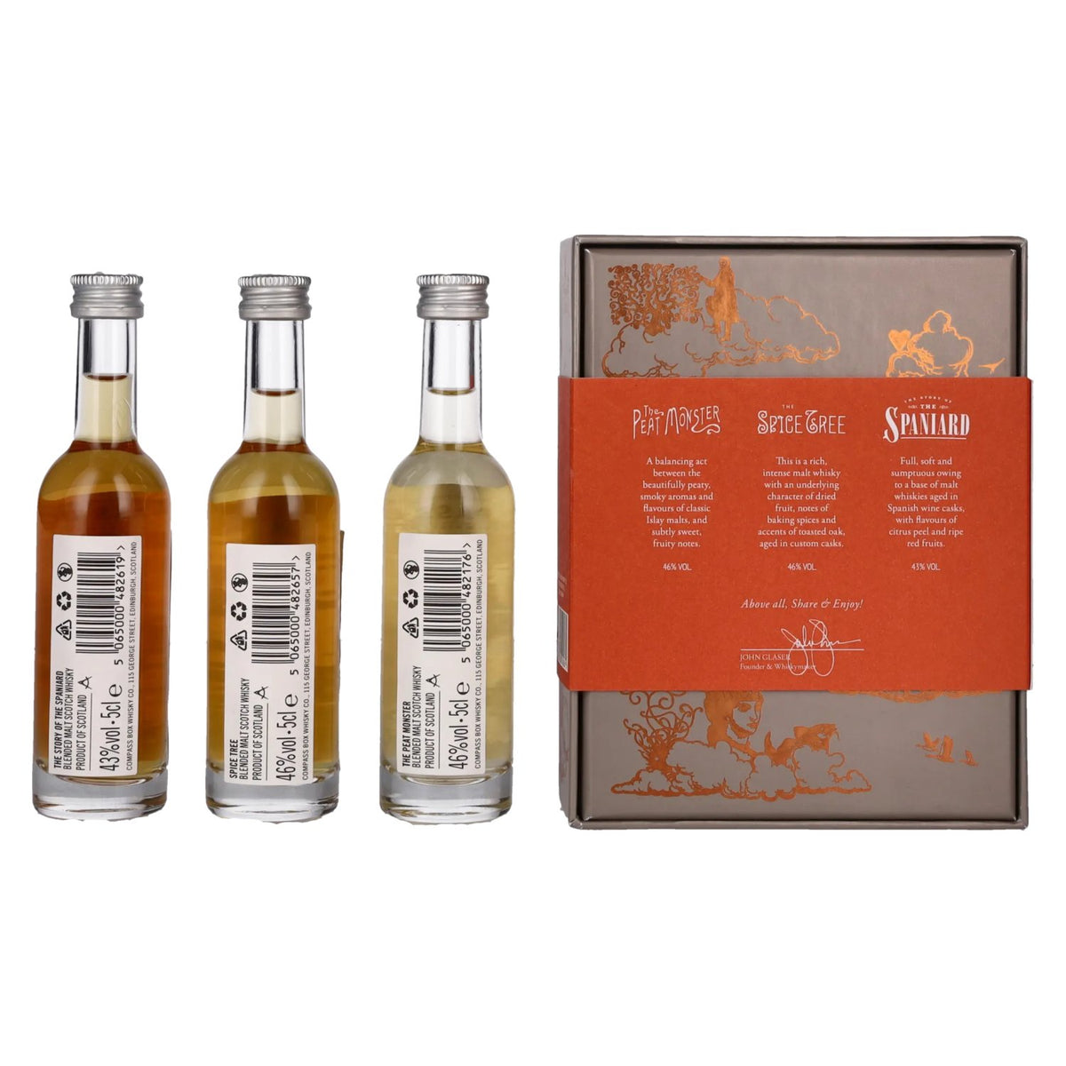 Compass Box Blended Malt Whisky Collection 45% Vol. 3x0.05l in gift box