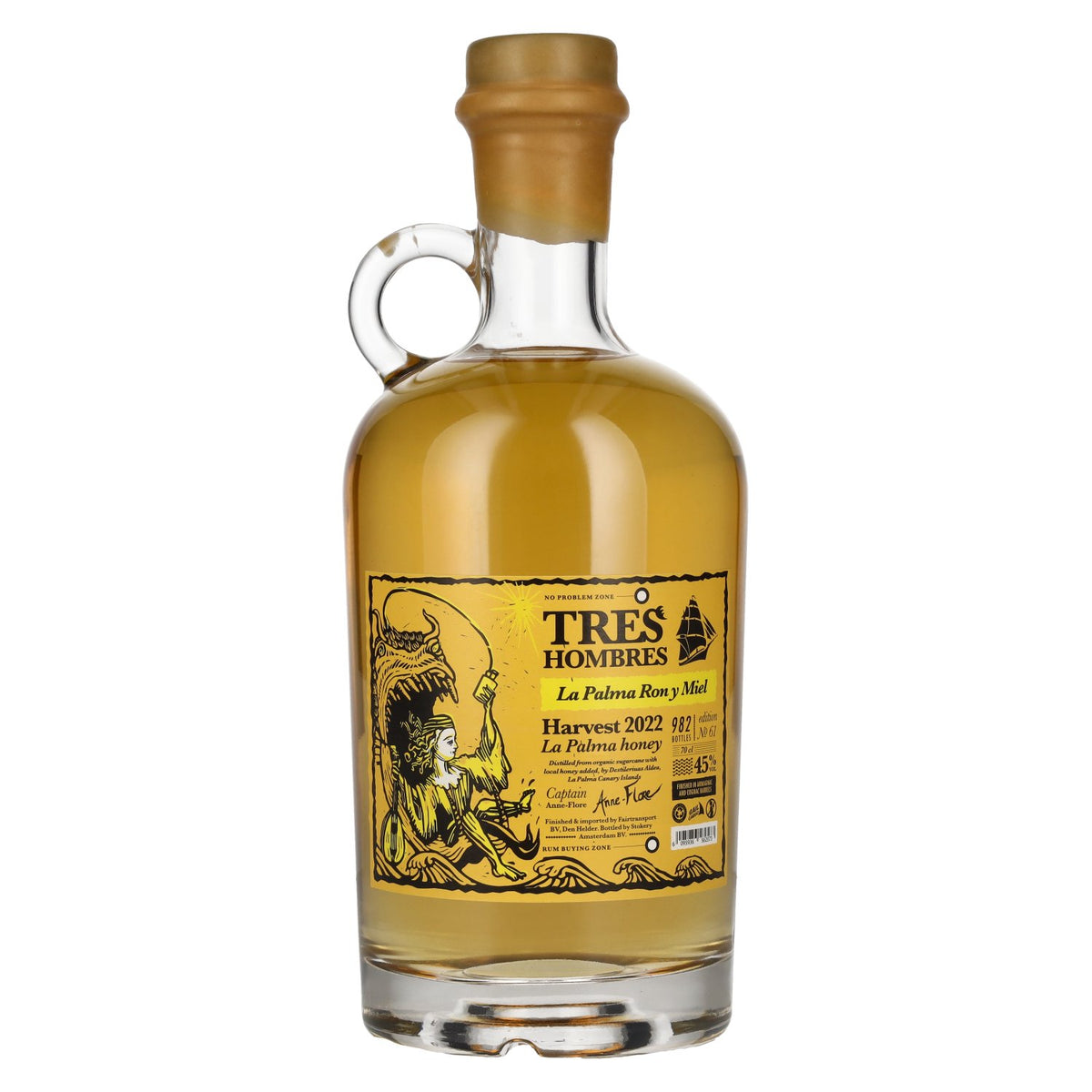 Tres Hombres La Palma Ron Y Miel Edition 61 2022 45% Vol. 0.7l