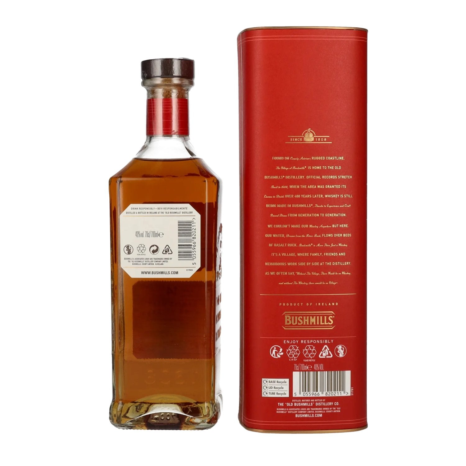 Bushmills 14 Years Old Single Malt Irish Whiskey MALAGA CASK Finish 40% Vol. 0.7l in Gift Box