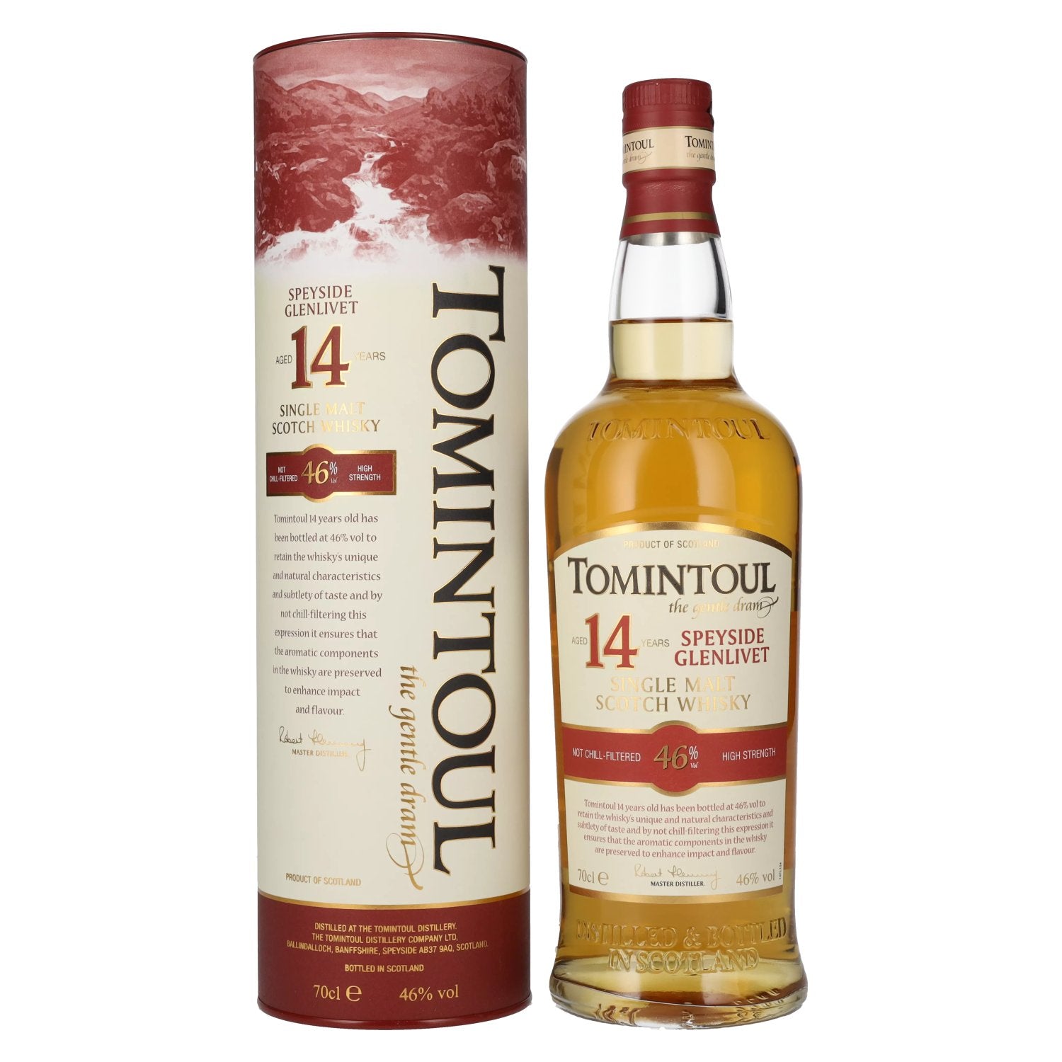 Tomintoul 14 Years Old Single Malt Scotch Whisky 46% Vol. 0,7l in Geschenkbox