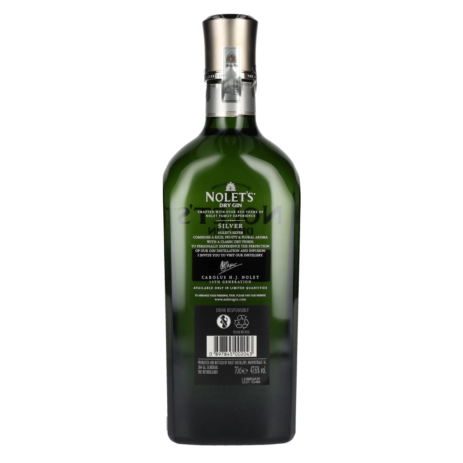Nolet's Dry Gin Silver 47.6% Vol. 0.7l