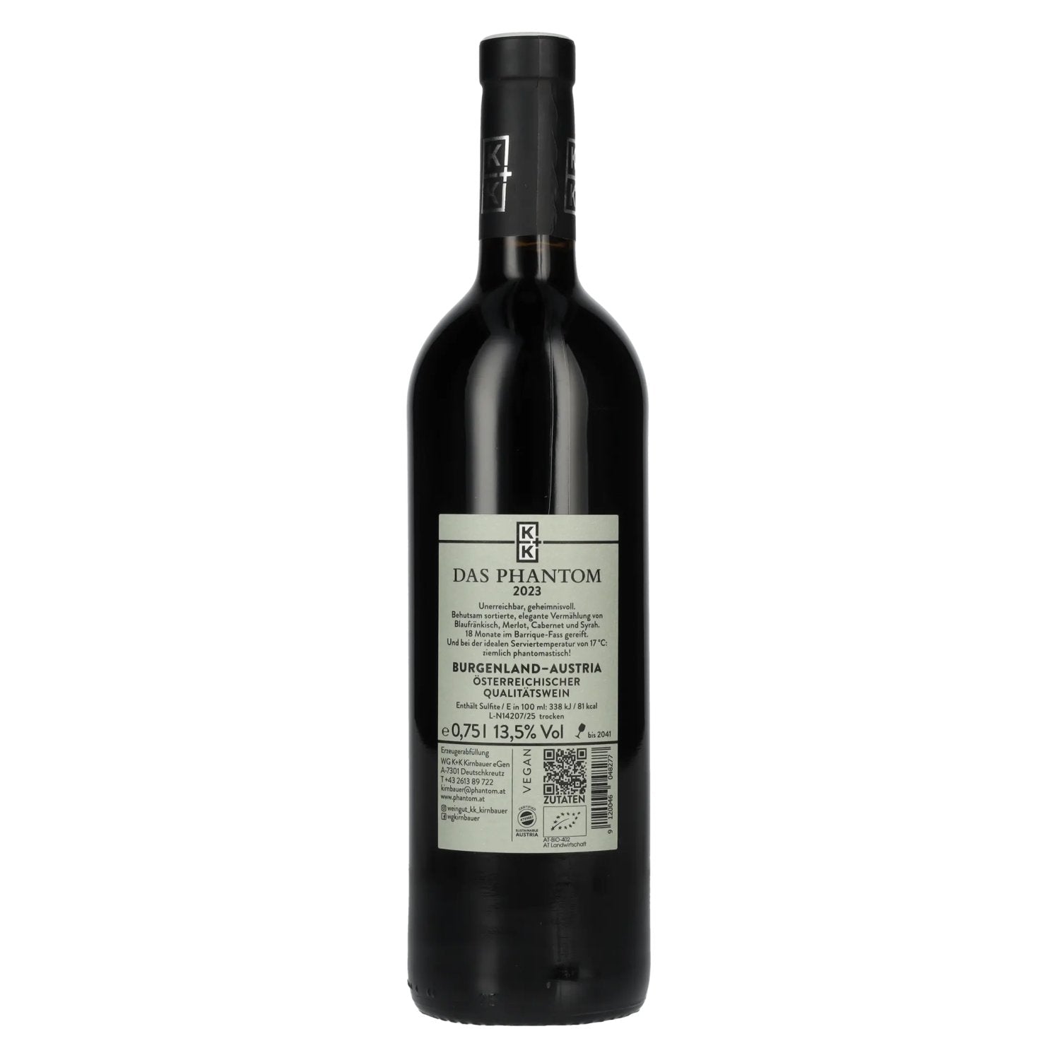 K+K Kirnbauer DAS PHANTOM 2023 13,5% Vol. 0,75l