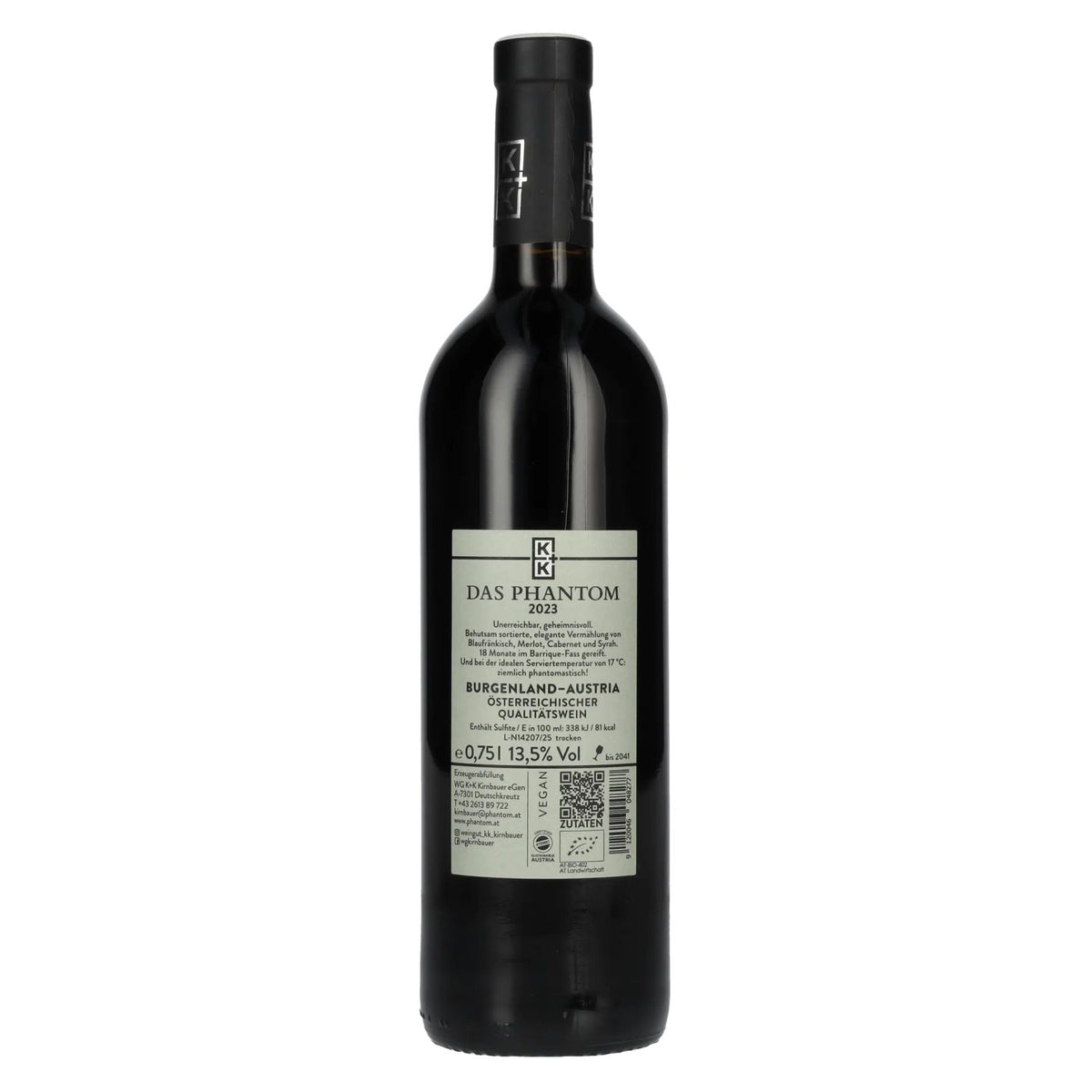 K+K Kirnbauer DAS PHANTOM 2023 13.5% ABV 0.75l
