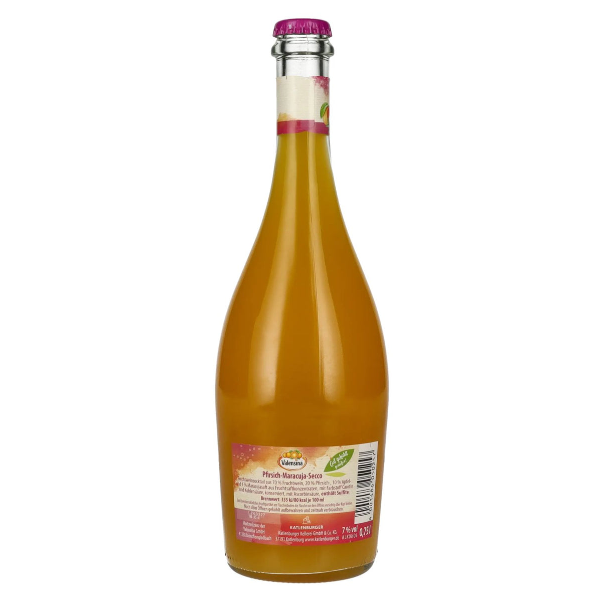 Katlenburger Valensina Peach and Passion Fruit Secco 7% ABV 0.75 l