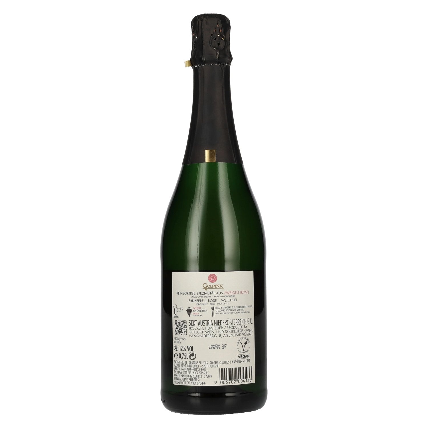 Goldeck Zweigelt Rosé Sekt Austria 12% Vol. 0,75l
