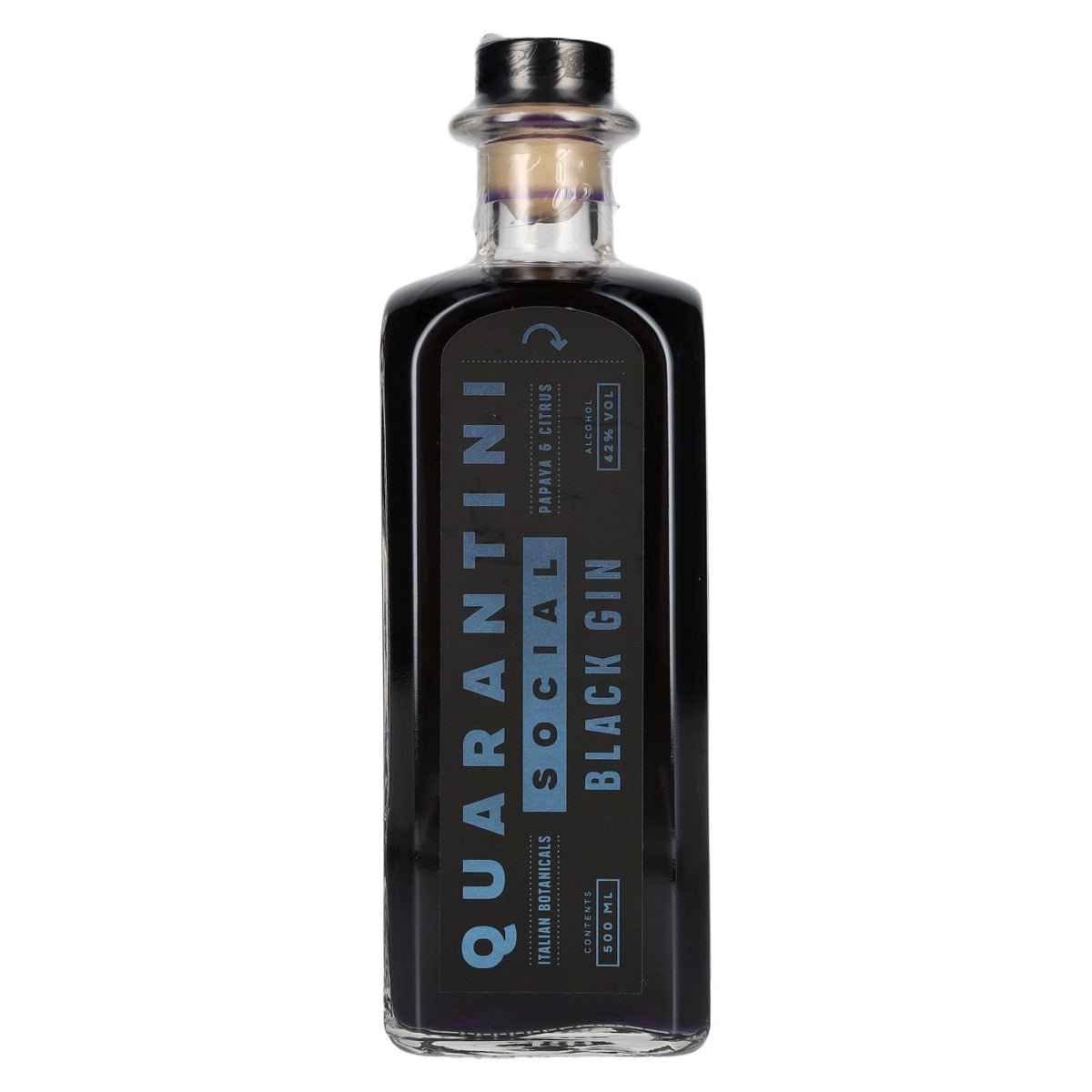 Quarantini Social Black Gin 42% Vol. 0,5l
