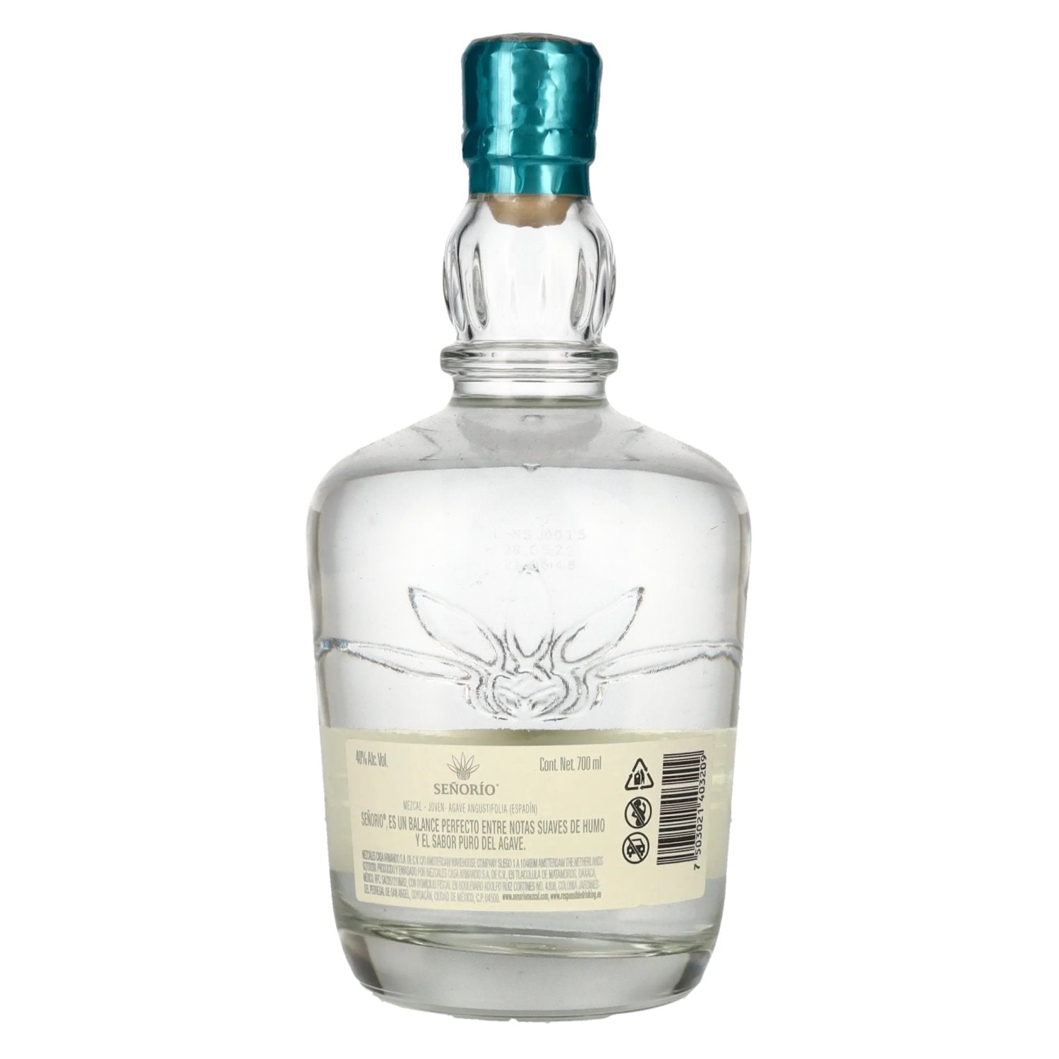 Señorio Mezcal Joven 100% Agave PDO 40% Vol. 0.7l