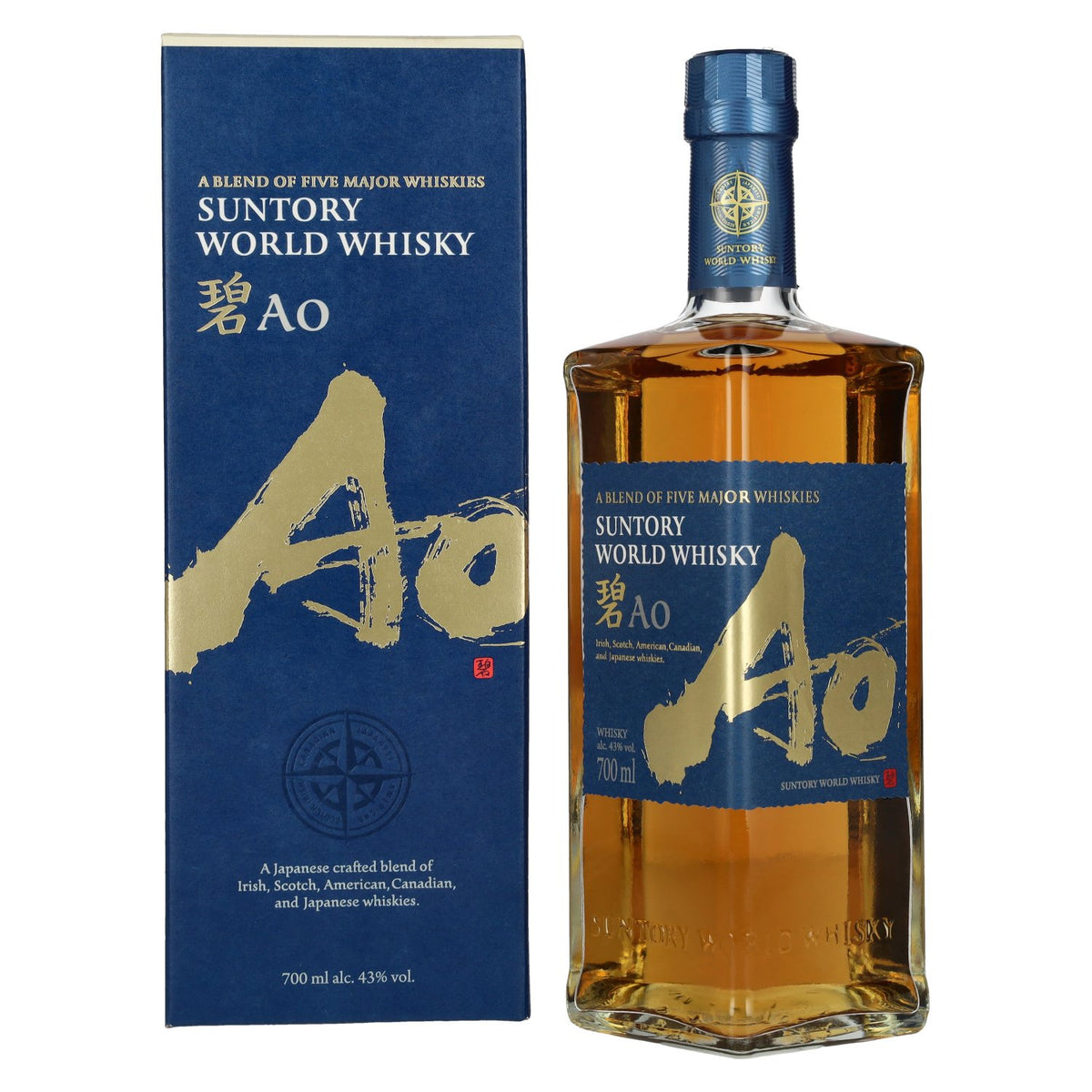 Suntory AO World Blend Whisky 43% Vol. 0.7L in gift box