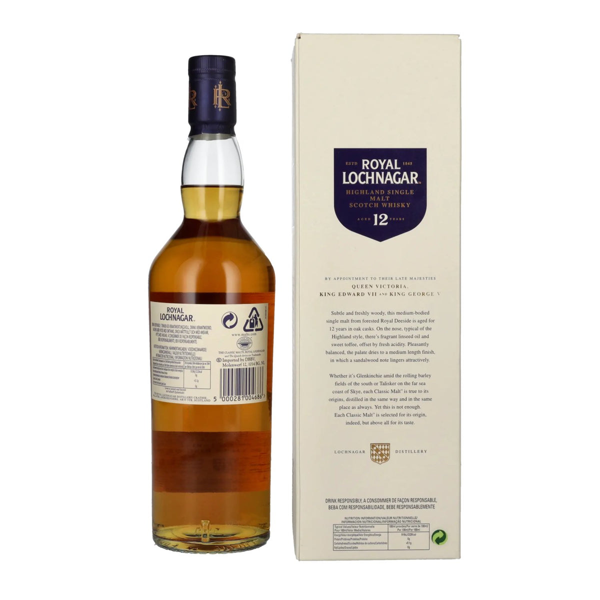 Royal Lochnagar 12 Years Old Highland Single Malt 40% Vol. 0.7l in Gift Box