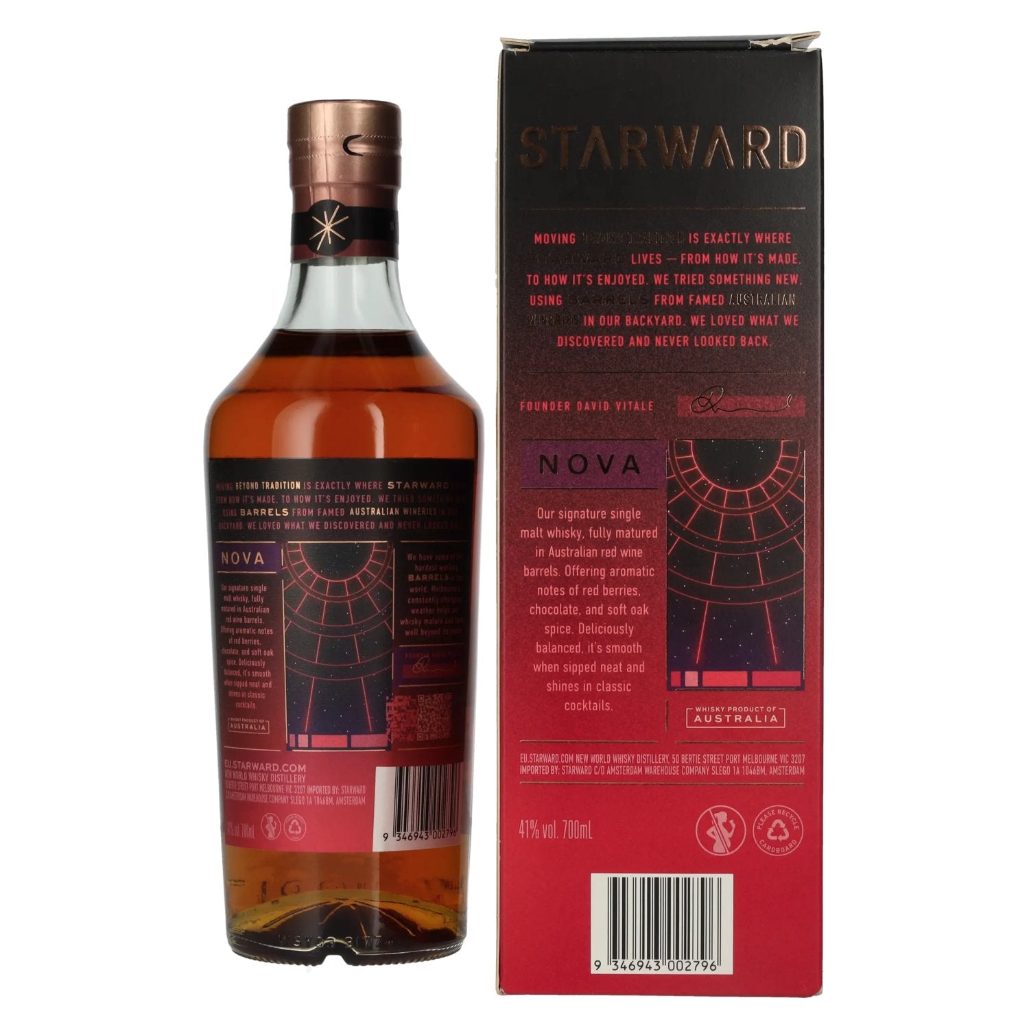 Starward NOVA Single Malt Australian Whisky 41% Vol. 0,7l in Geschenkbox