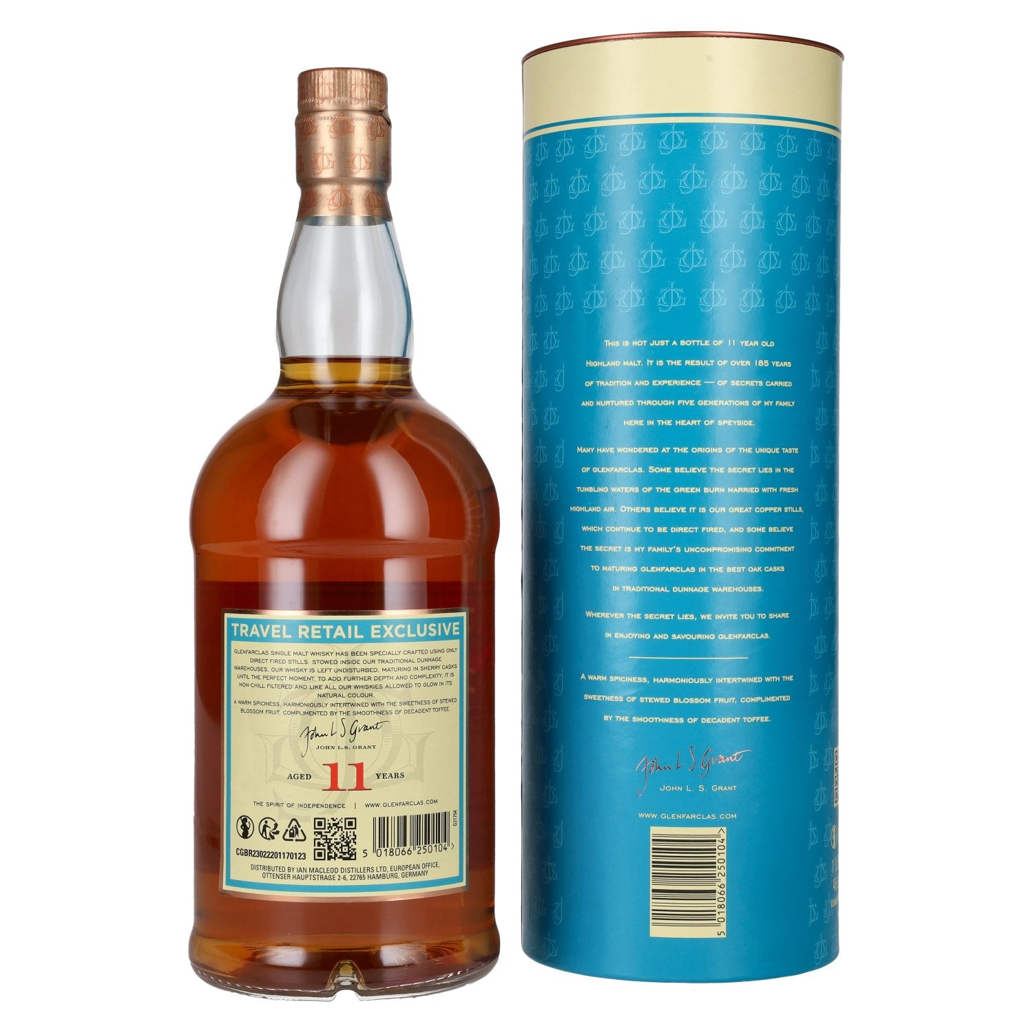 Glenfarclas 11 Years Old Highland Single Malt Scotch Whisky 46% Vol. 1l in Geschenkbox