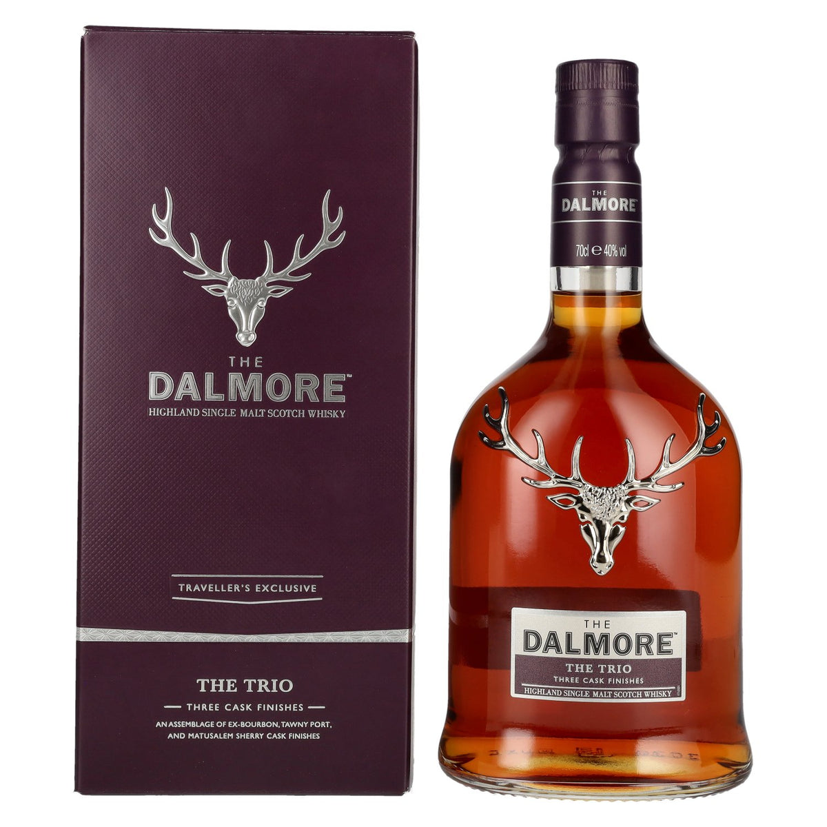 The Dalmore THE TRIO Highland Single Malt Scotch Whisky 40% ABV 0.7l in a gift box