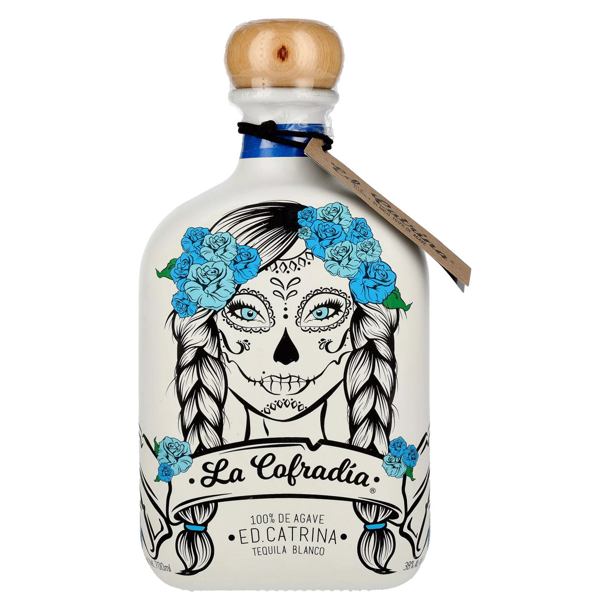 La Cofradia ED. CATRINA Tequila Blanco 100% Agave 38% Vol. 0.7l