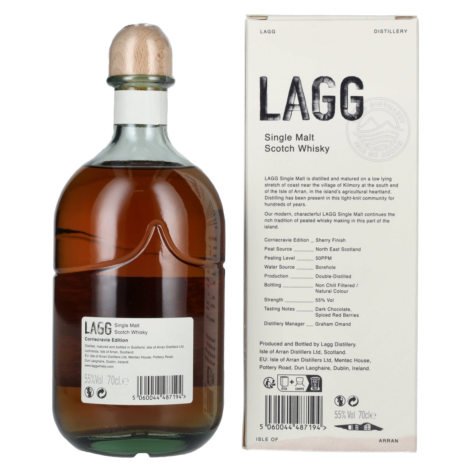 LAGG Single Malt Scotch Whisky Corriecravie Edition 55% Vol. 0,7l in Geschenkbox