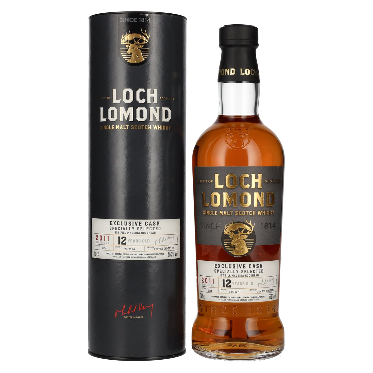 Loch Lomond 12 Years Old MADEIRA CASK Single Malt Scotch Whisky 55,3% Vol. 0,7l in Geschenkbox