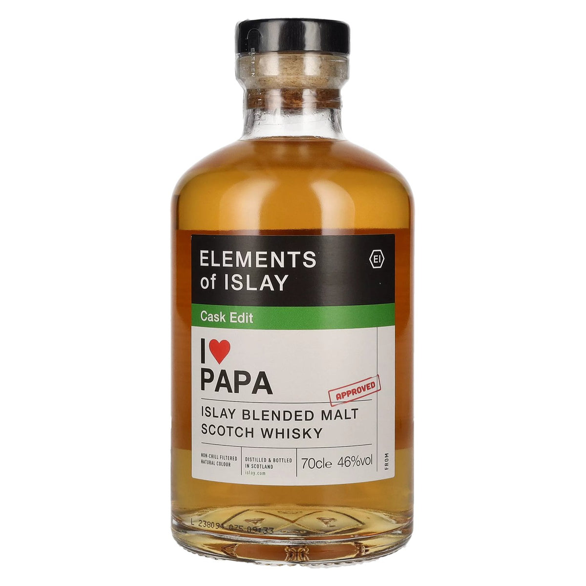 Elements of Islay Cask Edit I LOVE PAPA Islay Blended Malt 46% Vol. 0.7l