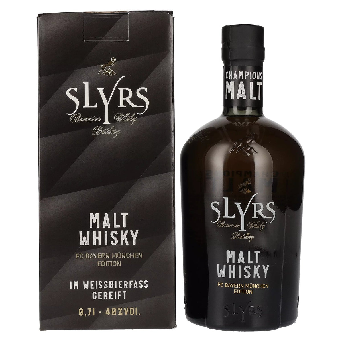 Slyrs FC Bayern Munich Champions Malt Whisky 40% Vol. 0.7l in gift box