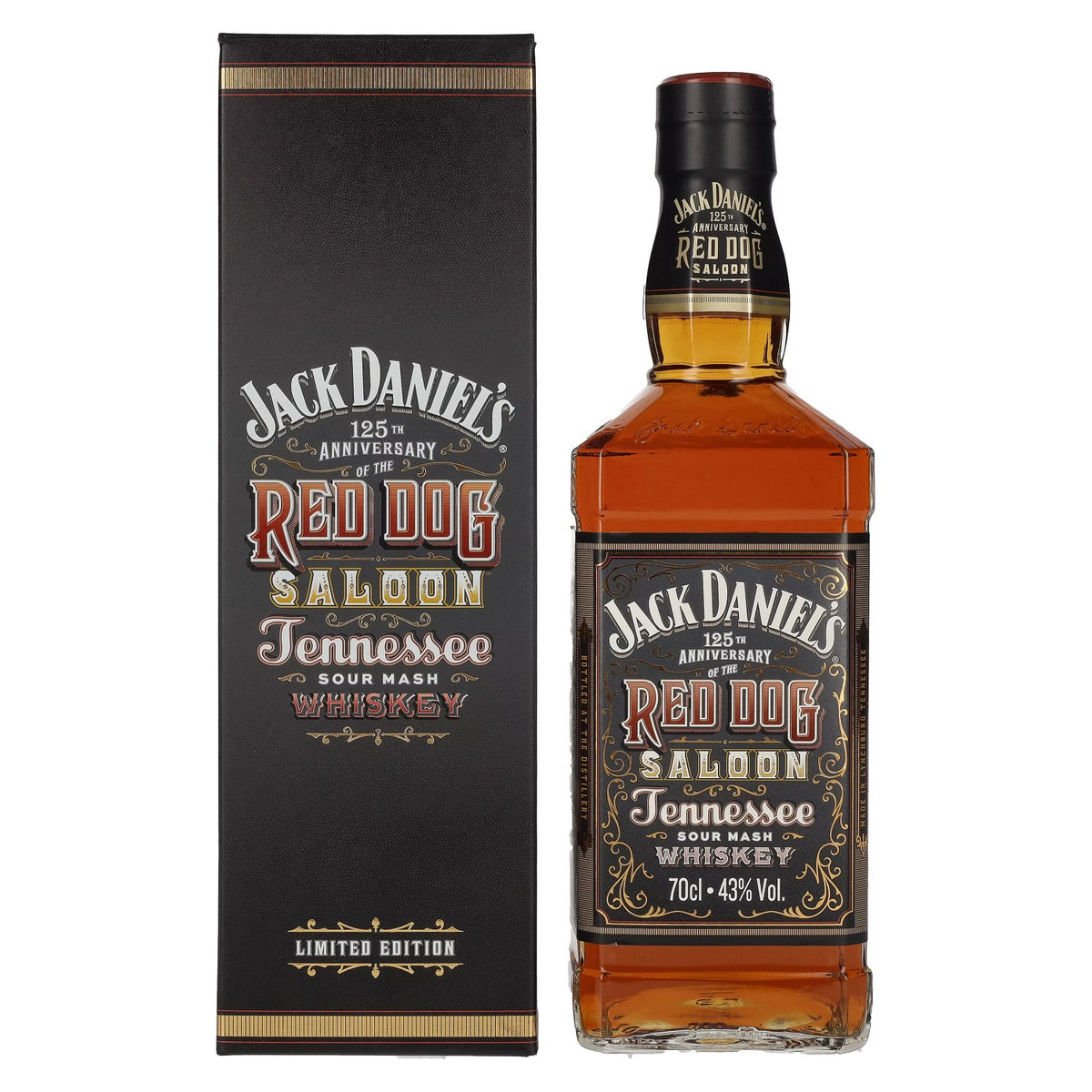 Jack Daniel's RED DOG SALOON Tennessee Whiskey 43% Vol. 0,7l in Geschenkbox