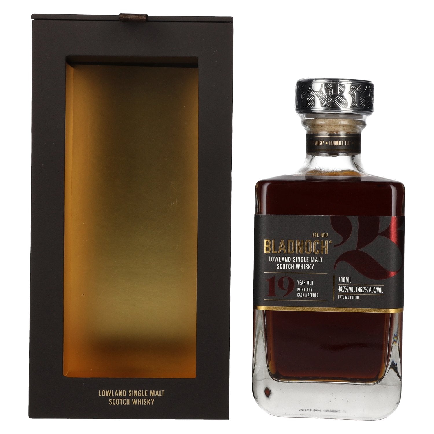 Bladnoch 19 Years Old Lowland Single Malt Annual Release 46.7% Vol. 0.7l in Gift Box