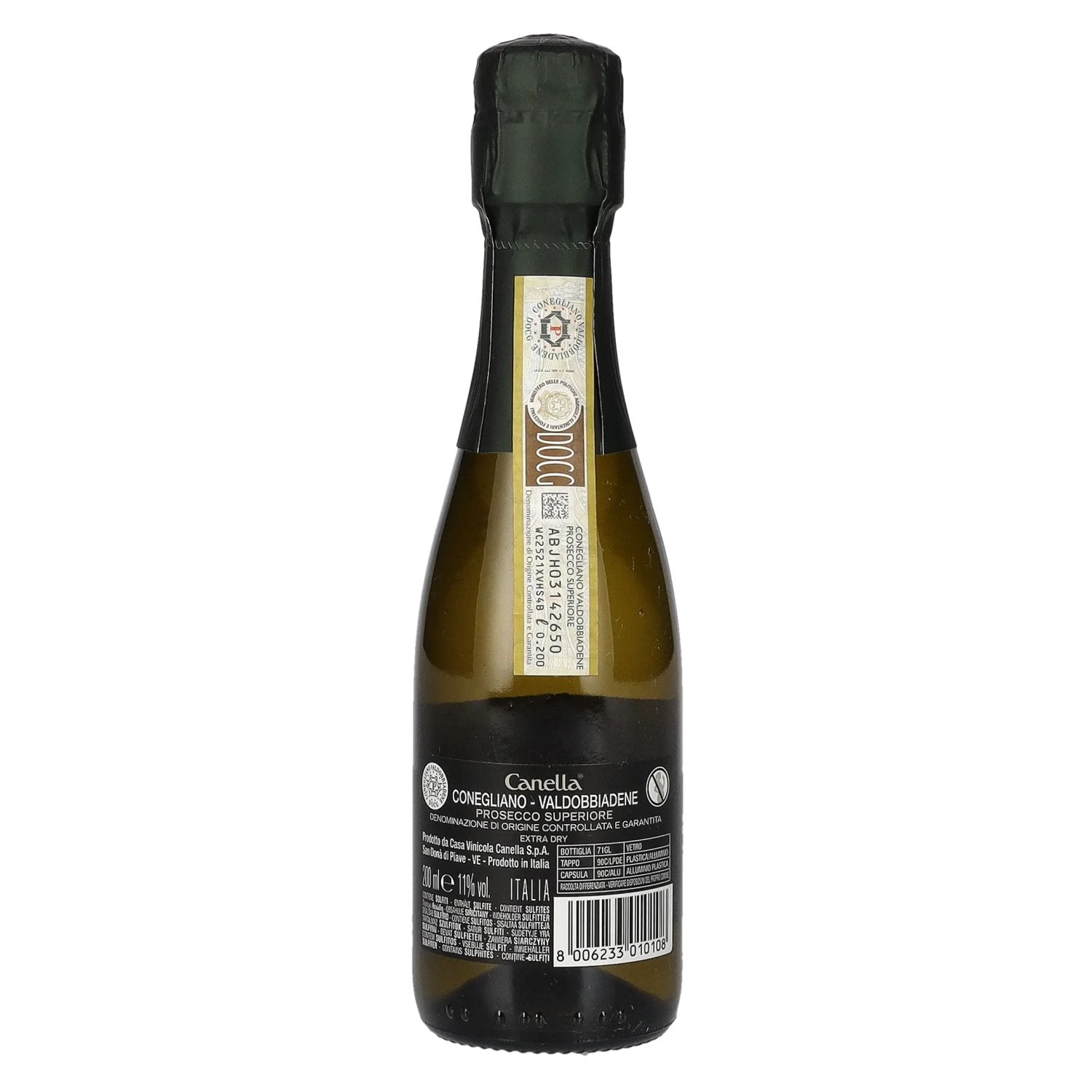 Canella Valdobbiadene Prosecco Superiore DOCG 11% Vol. 0,2l