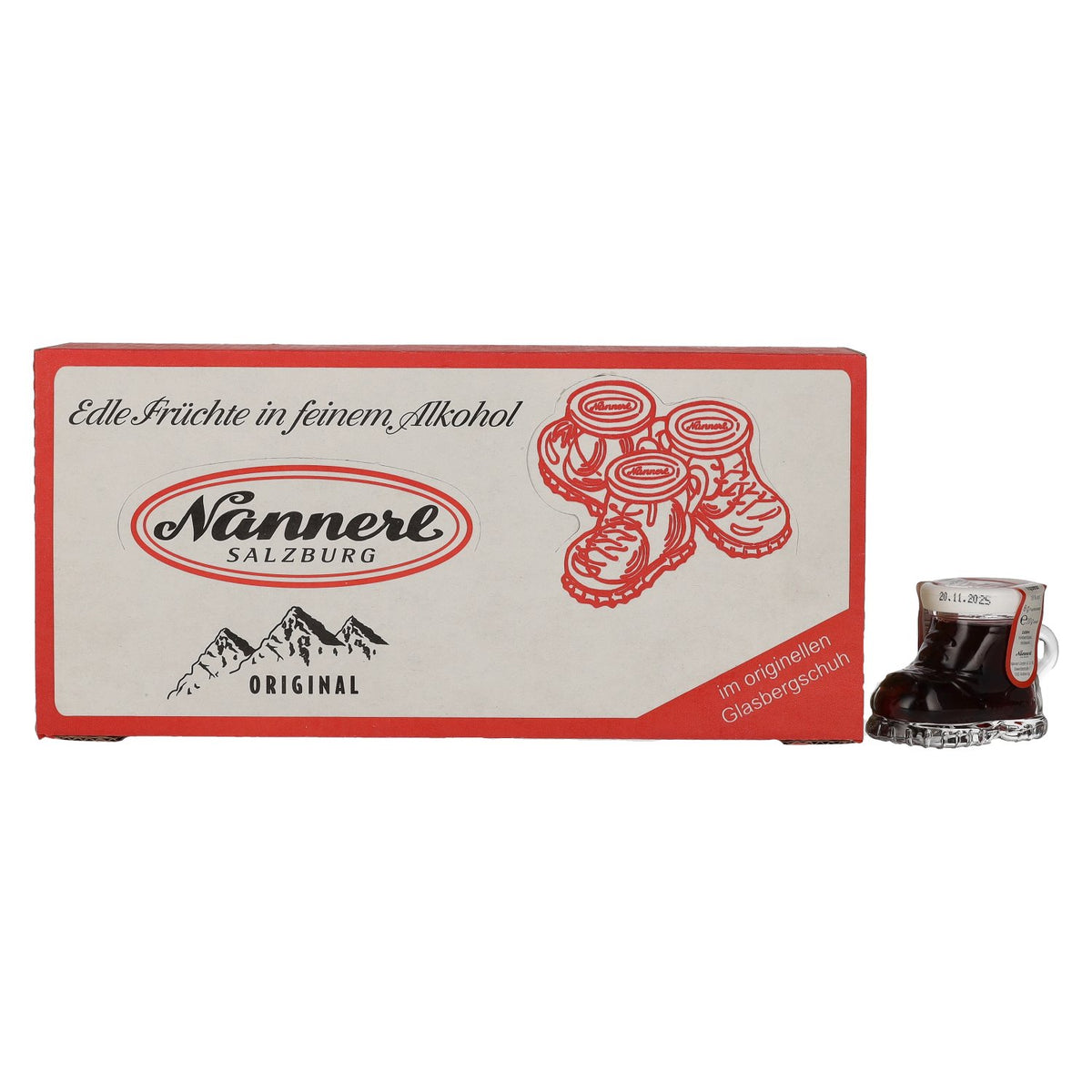 Nannerl "Alpenfrüchtchen" Mountain Boot Raspberries with Raspberry Liqueur 18% Vol. 12x0.02l