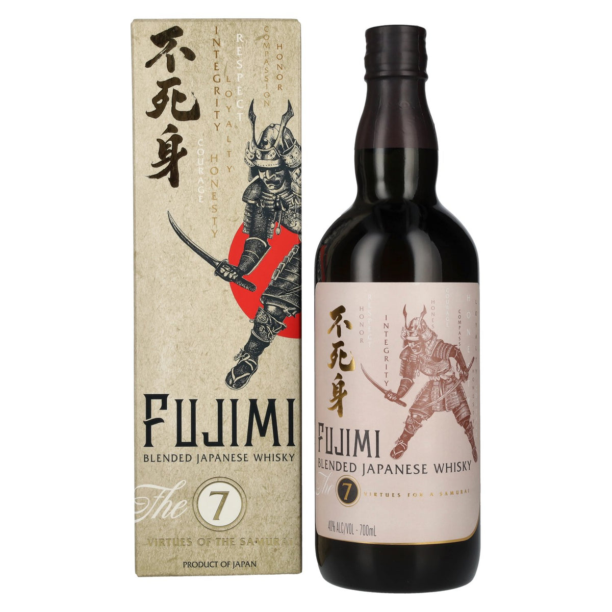 Fujimi The 7 Virtues Blended Japanese Whisky 40% Vol. 0.7l in gift box