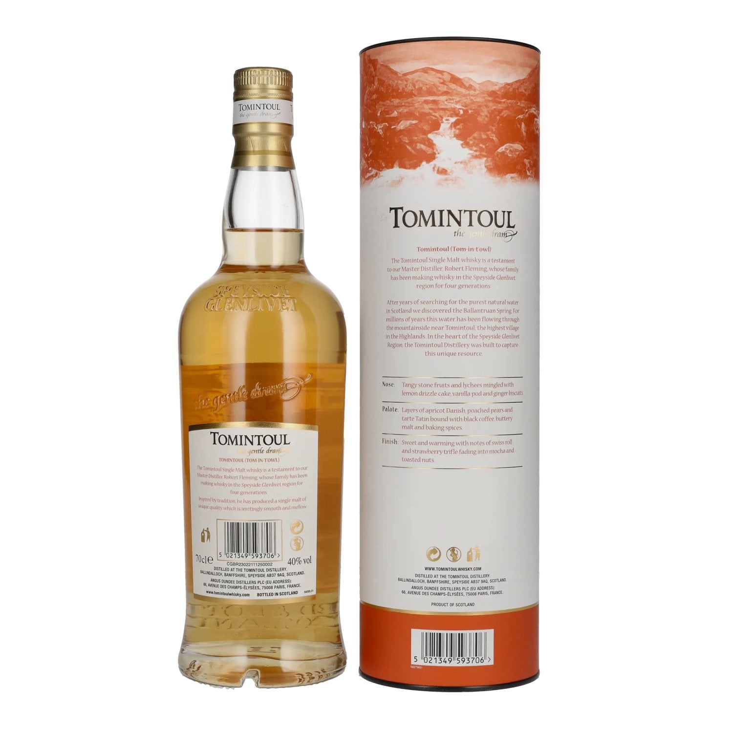 Tomintoul Small Batch White Port Cask Finish 40% Vol. 0,7l in Geschenkbox