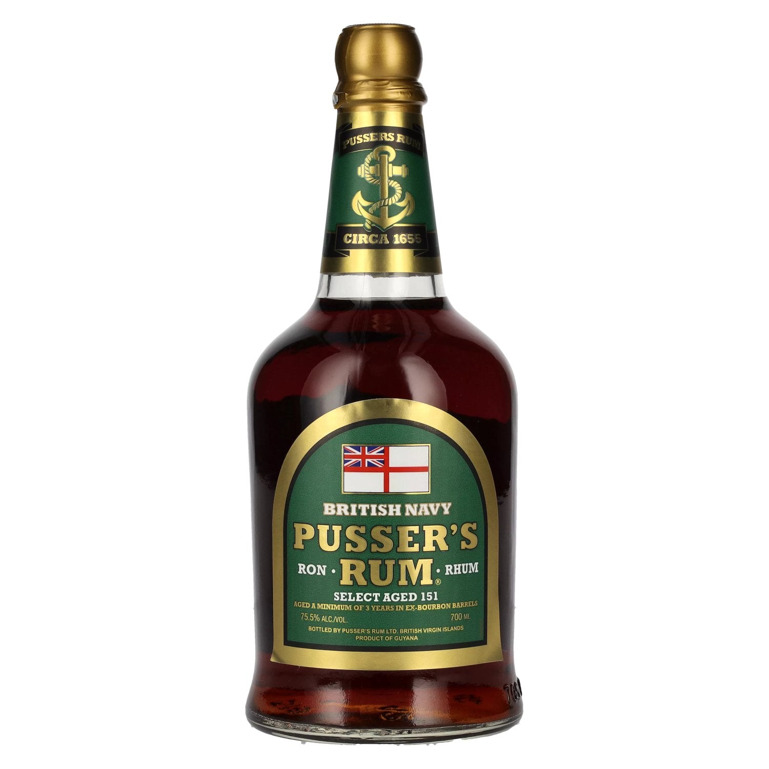 Pusser's Rum British Navy SELECT AGED 151 75.5% Vol. 0.7l