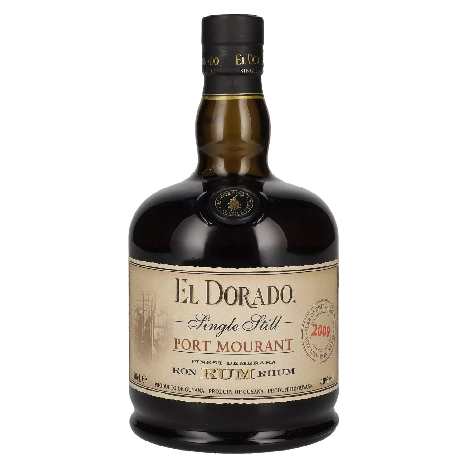 El Dorado Single Still PORT MOURANT Finest Demerara Rum 2009 40% Vol. 0.7l