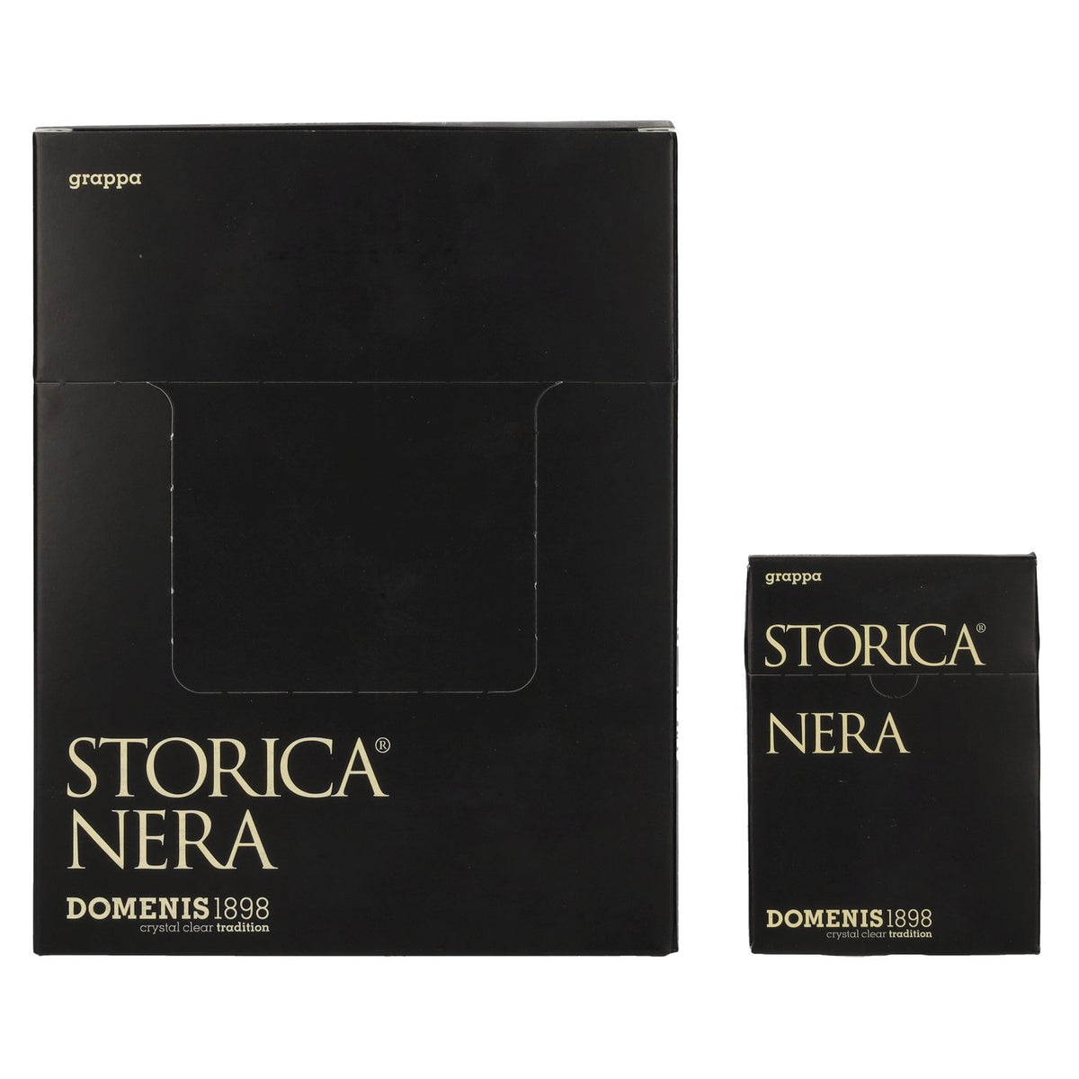 Domenis 1898 STORICA NERA Grappa 50% Vol. 10x10x0.005l in gift box