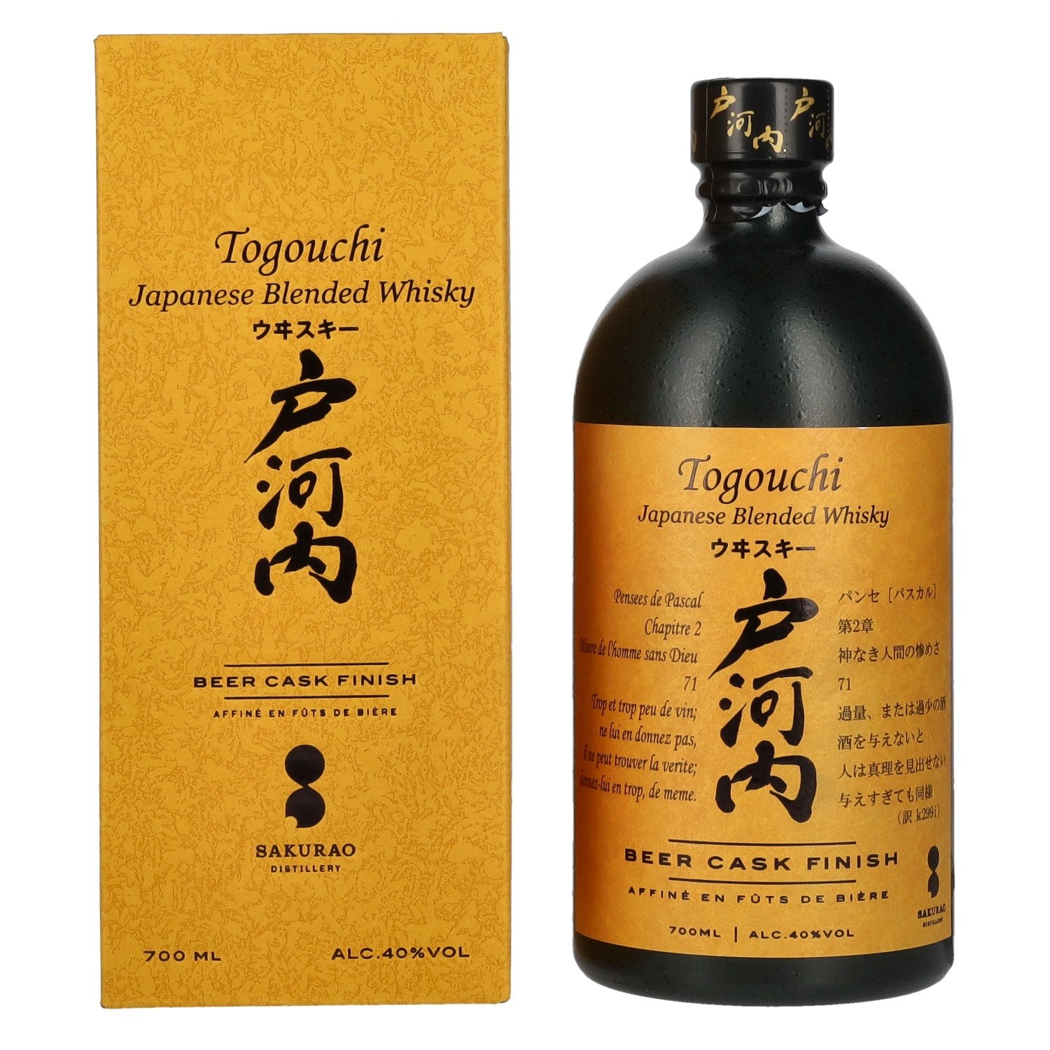 Togouchi Japanese Blended Whisky Beer Cask Finish 40% Vol. 0.7l in Gift Box