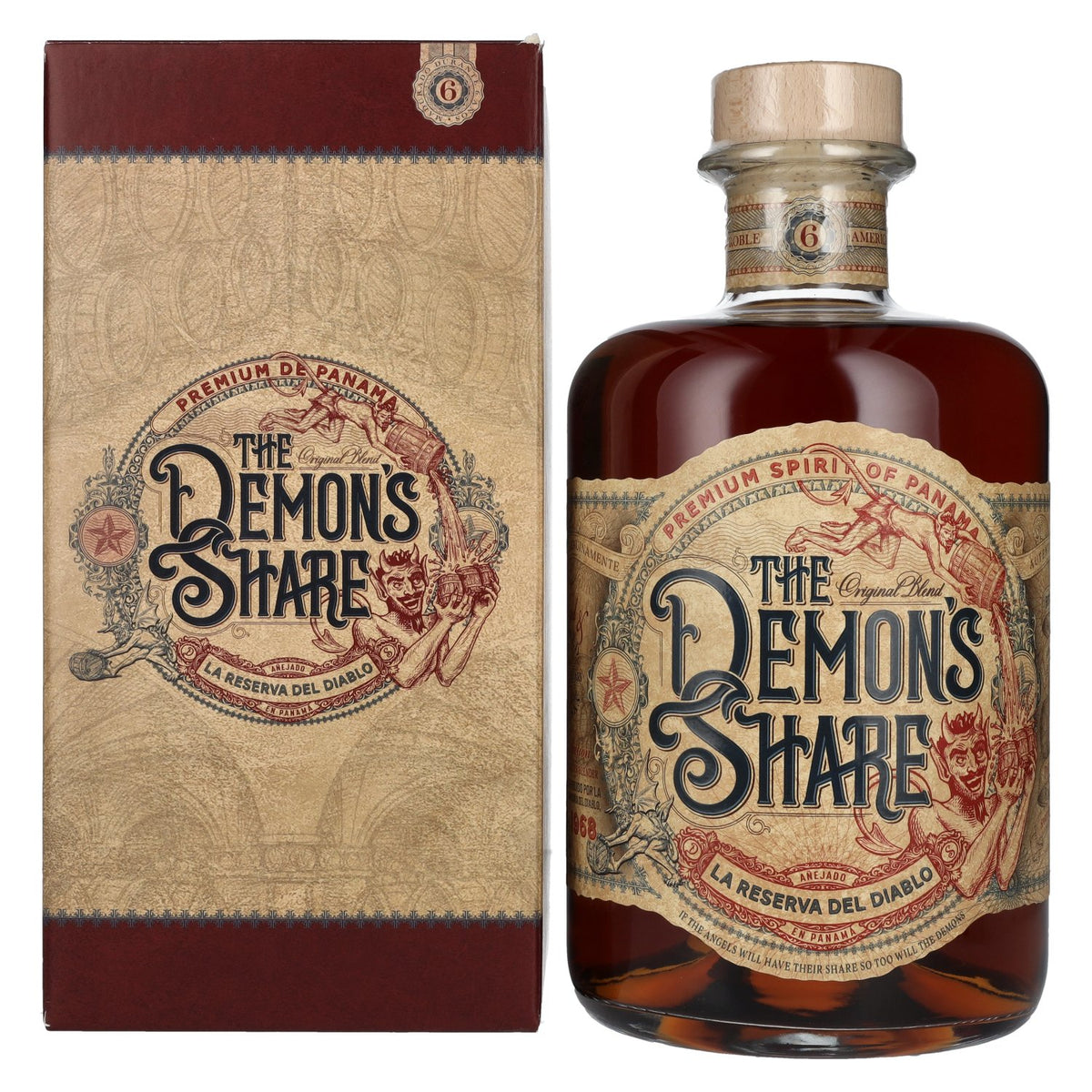 The Demon's Share 6 Years Old Spirit Drink 40% Vol. 3l in Geschenkbox