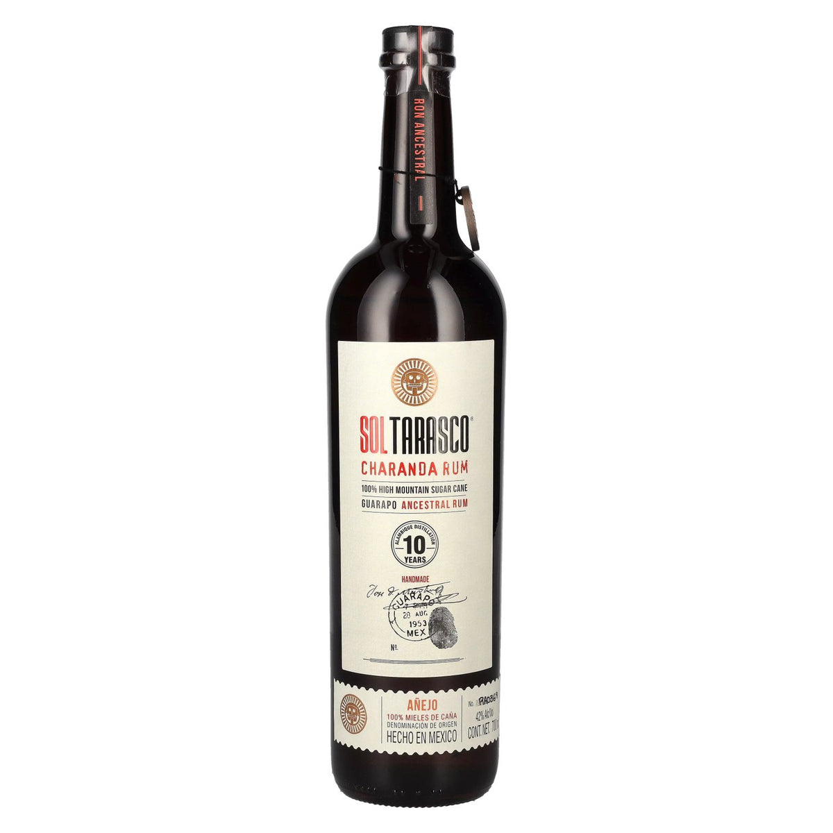 Sol Tarasco 10 Years Old AÑEJO Charanda Rum 42% Vol. 0.7l