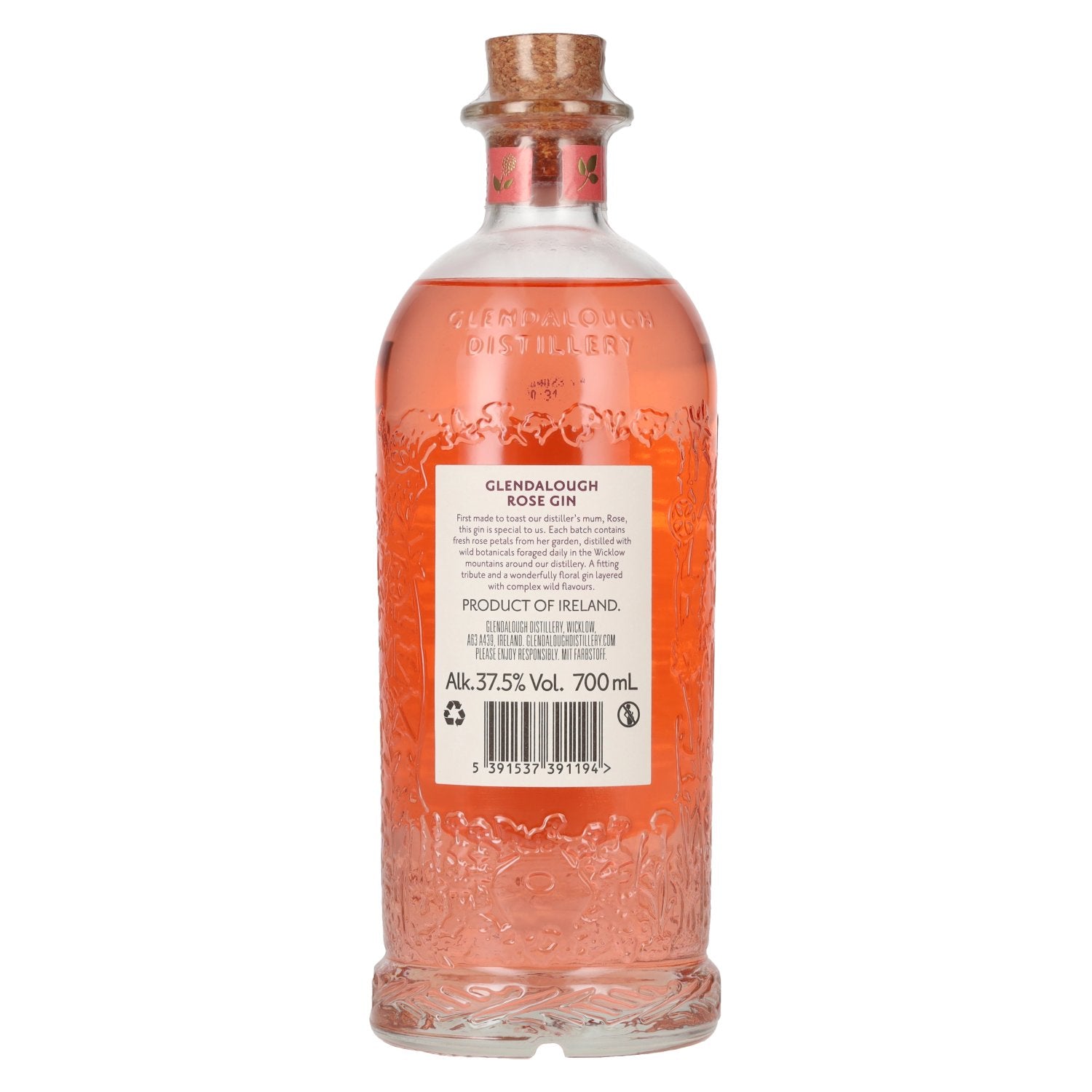 Glendalough Wild Rose Gin 37.5% Vol. 0.7l