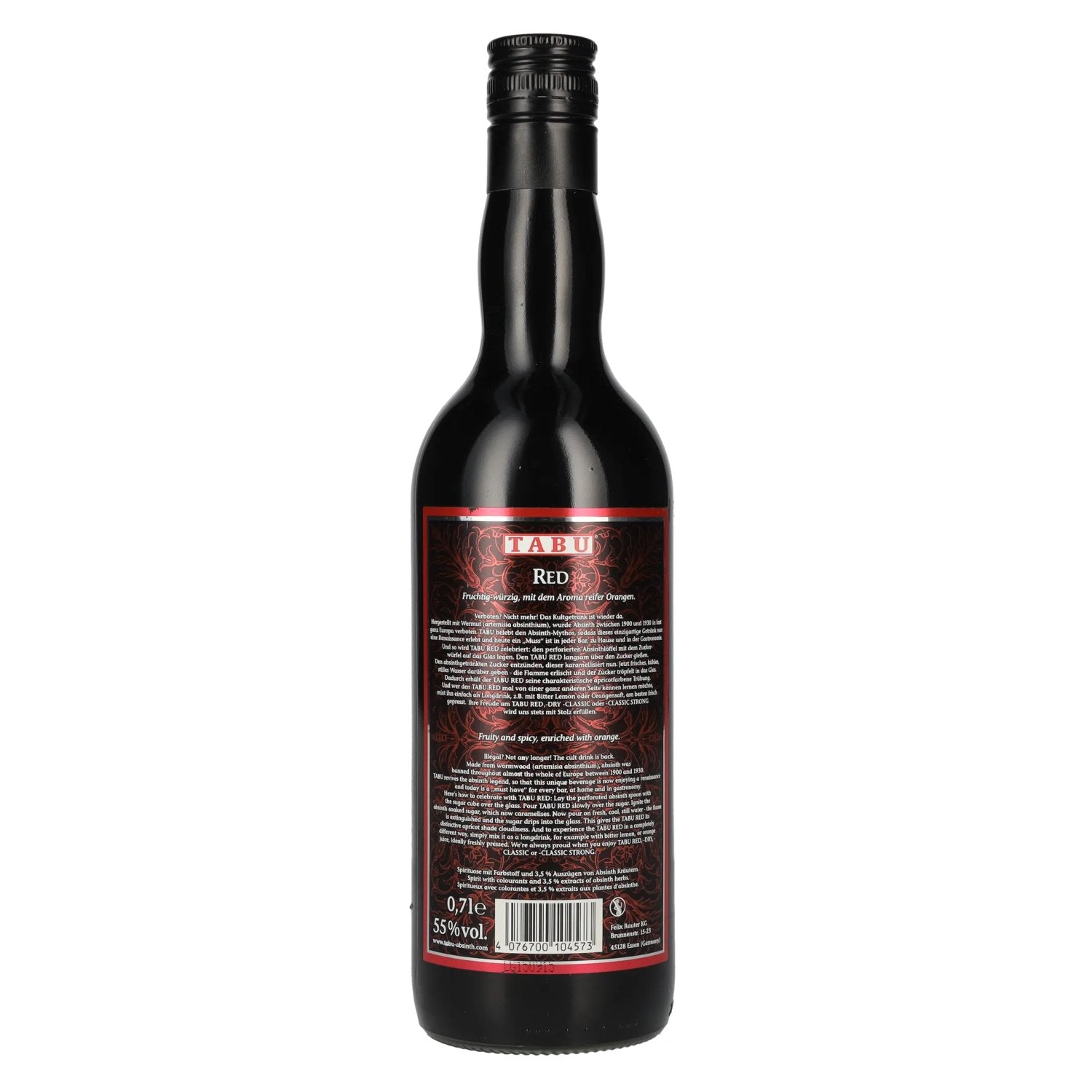 Tabu Red Absinthe 55% Vol. 0.7l