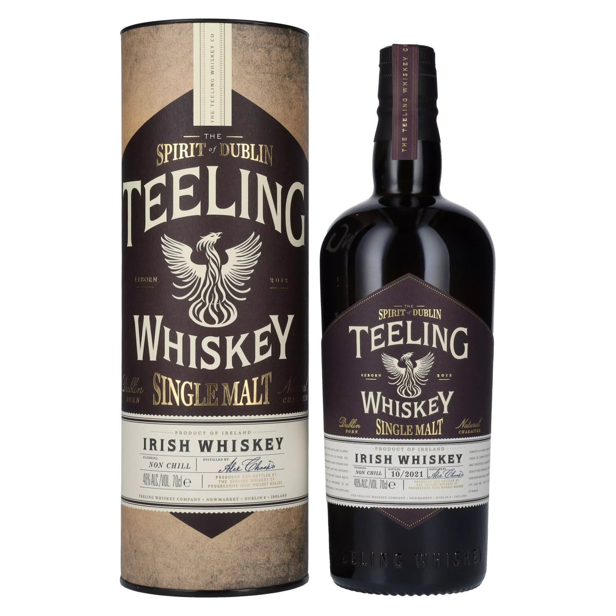 Teeling Whiskey SINGLE MALT Irish Whiskey 46% Vol. 0,7l in Geschenkbox