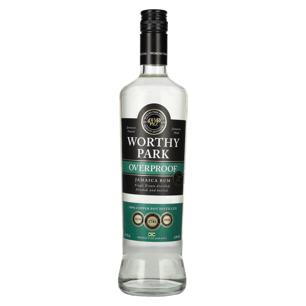 Rum-Bar Worthy Park Estate Premium White Overproof Rum 63% Vol. 0.7l