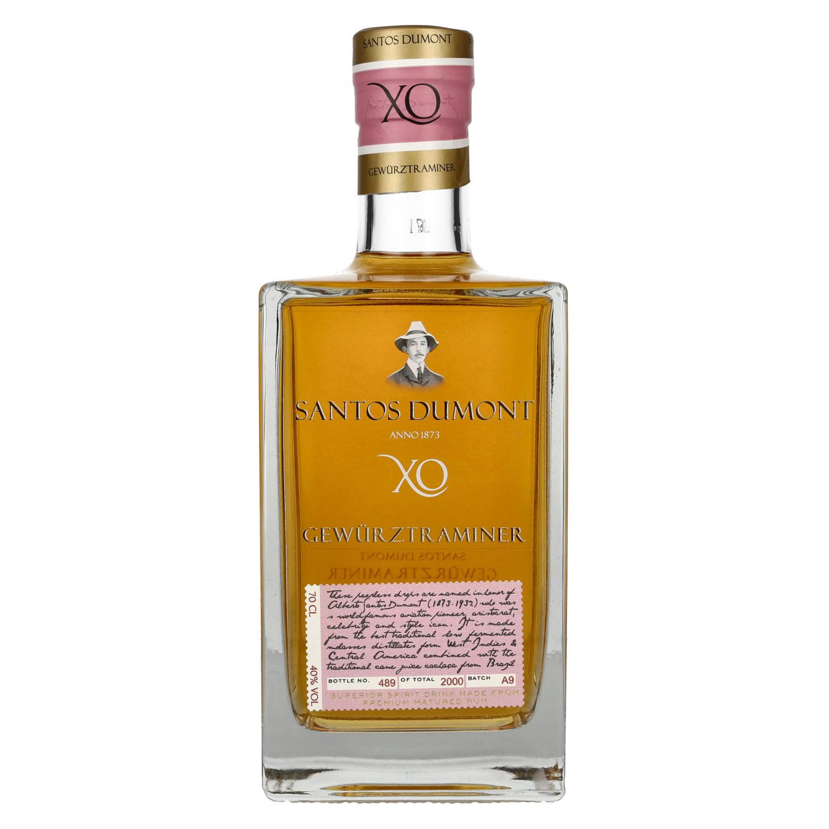 Santos Dumont XO Gewürztraminer Superior Spirit Drink 40% Vol. 0.7l