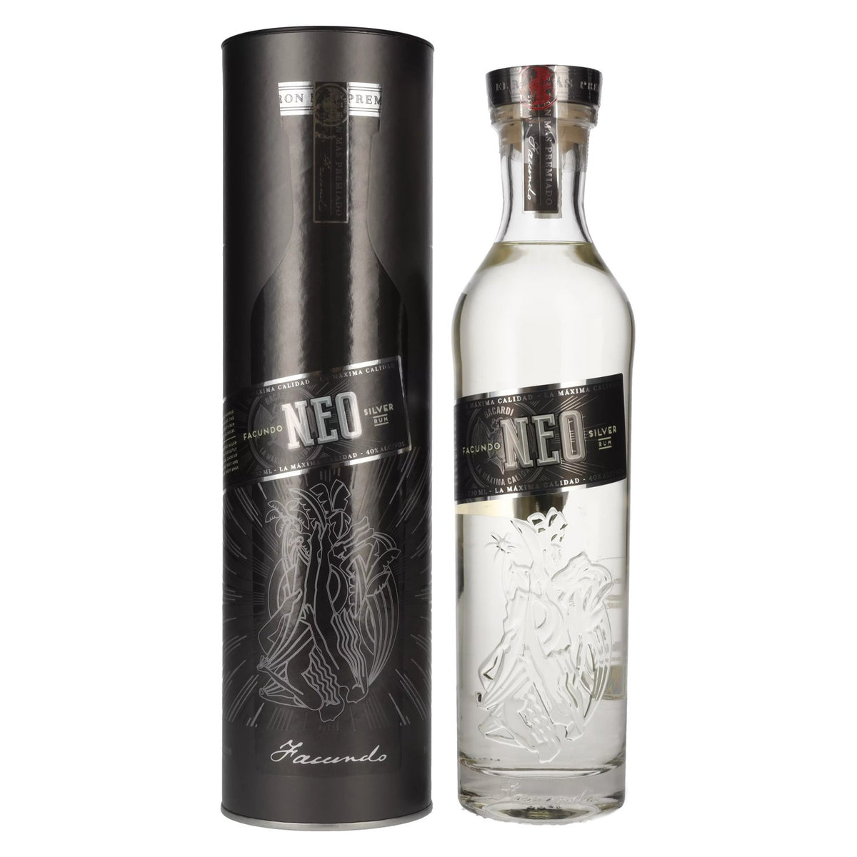 Facundo NEO Silver Rum 40% Vol. 0.7l in Gift Box