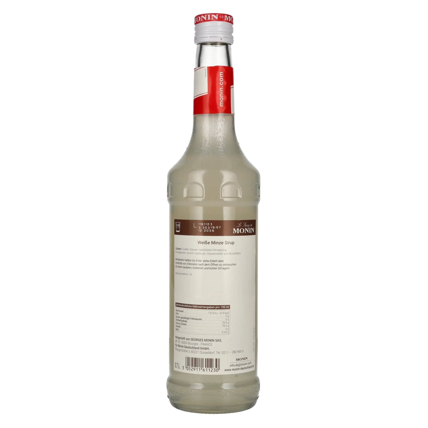 Le Sirop de Monin WEISSE MINZE 0,7l
